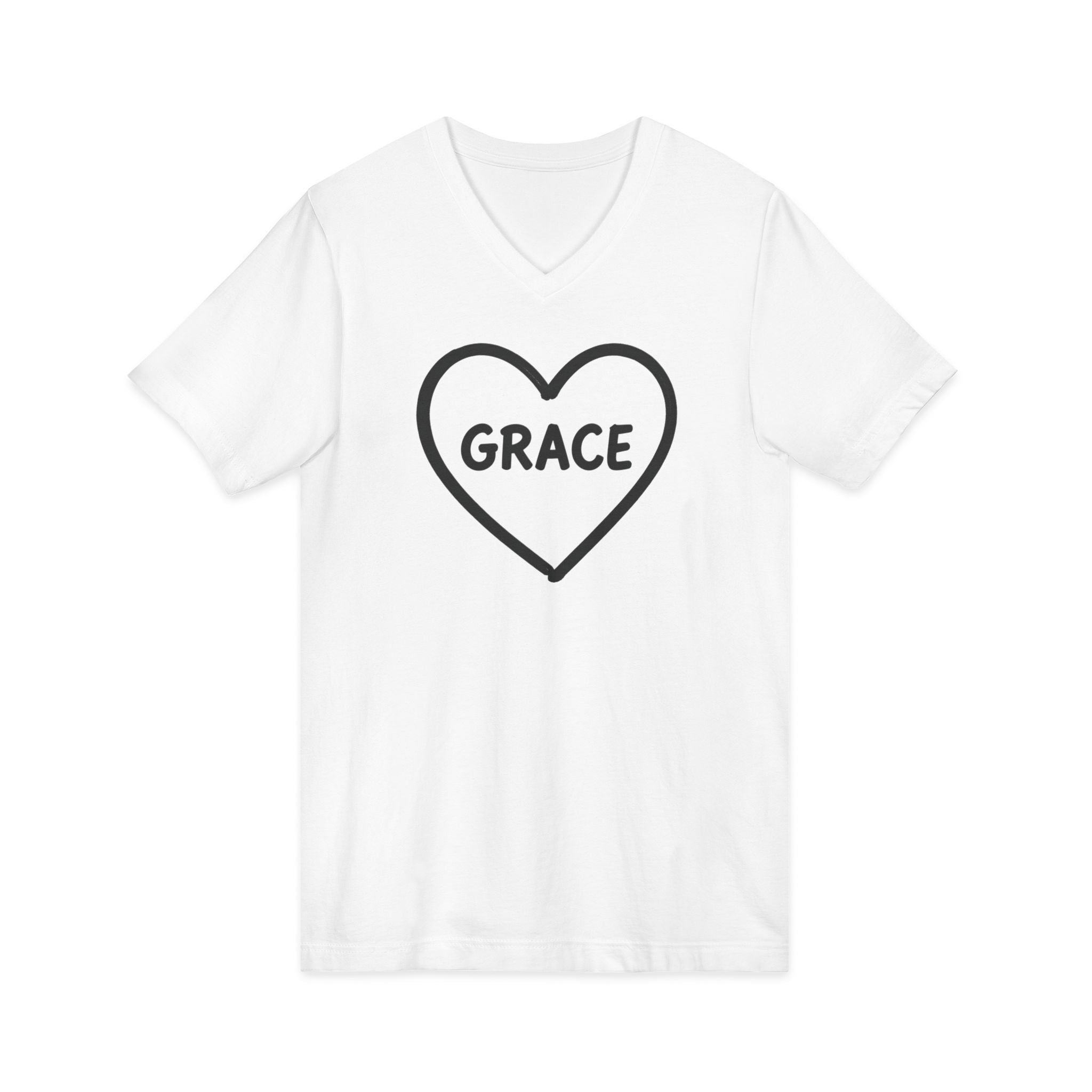 GRACE Heart V-Neck Tee