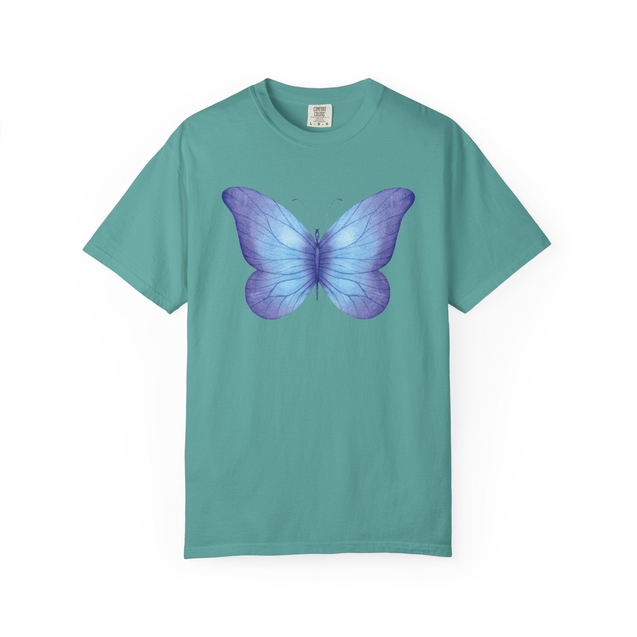 Pastel Watercolor Butterfly Graphic Tee | Comfort Colors® 1717 | NUCCI™ Signature Collection