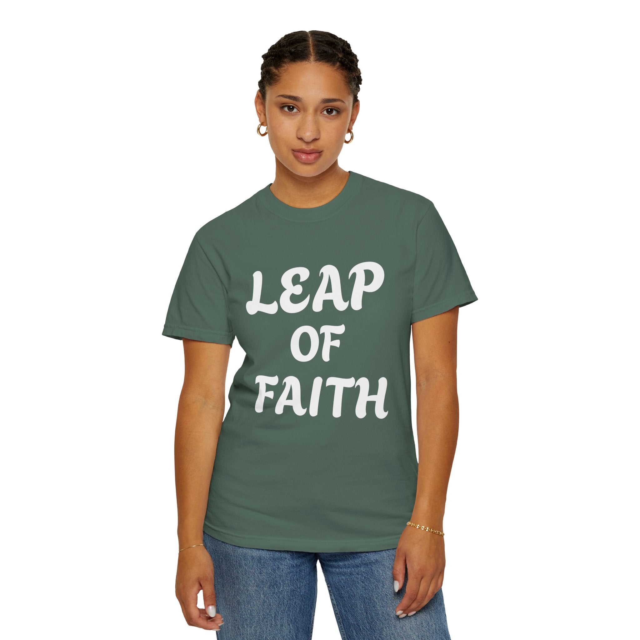 Leap of Faith T-Shirt — Inspirational Christian Graphic Tee