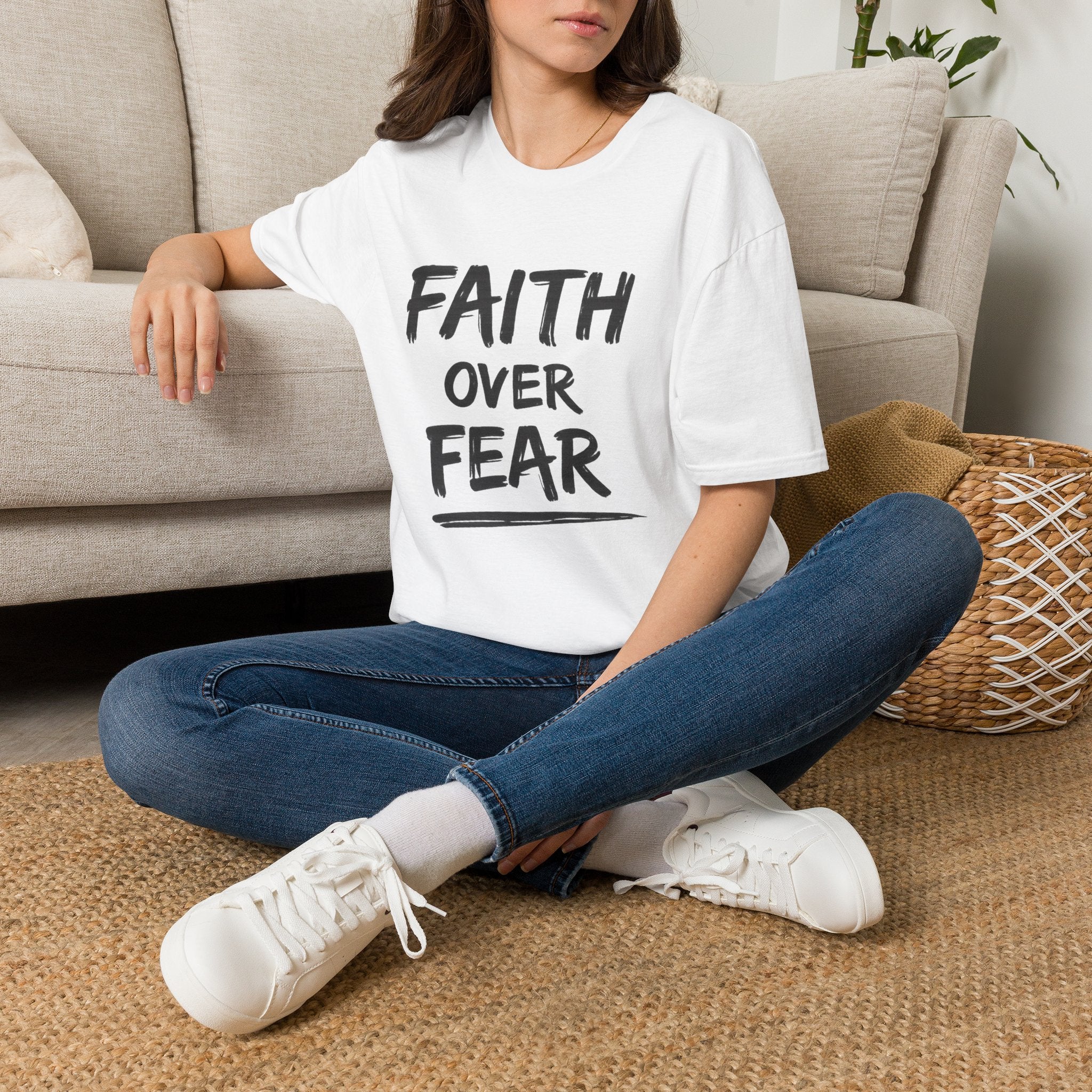 Faith Over Fear T-Shirt | Inspirational Faith Unisex Tee | NUCCI™
