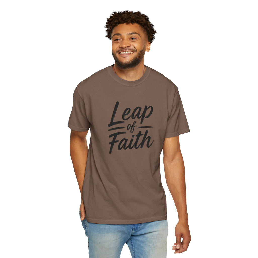 Leap of Faith T-Shirt | Inspirational Faith Comfort Colors® 1717 Unisex Tee
