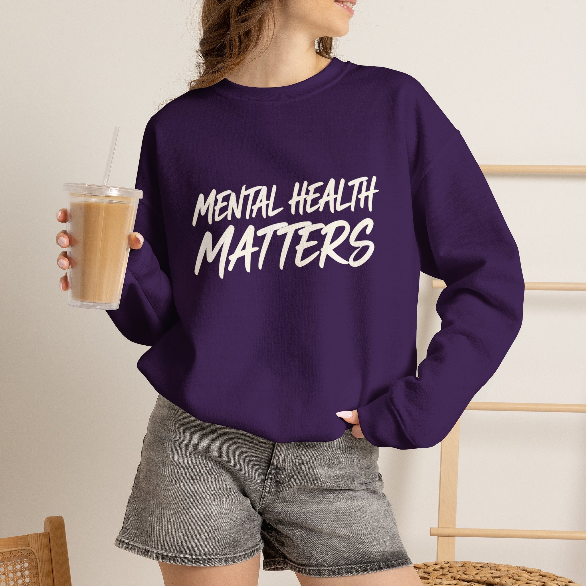Mental Health Matters Sweatshirt | Unisex Mental Health Awareness Crewneck