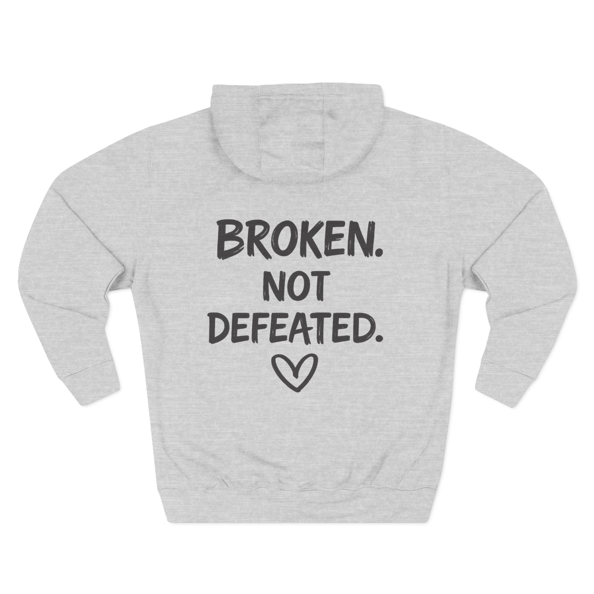 Broken Not Defeated Hoodie | NUCCI™ Beautifully Broken Collection