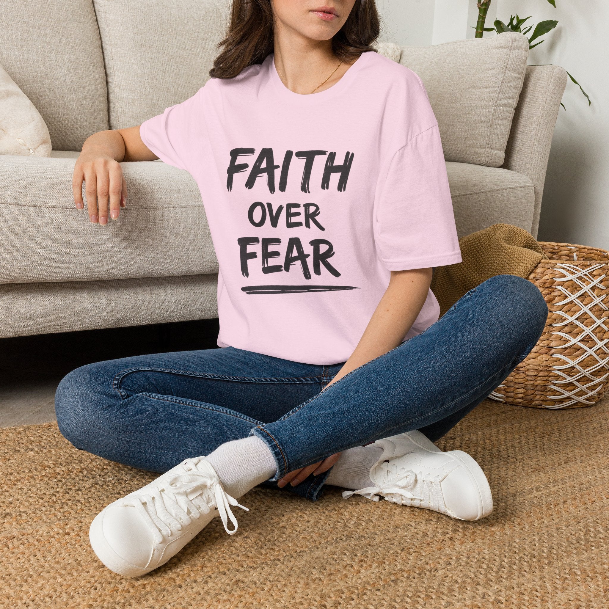 Faith Over Fear T-Shirt | Inspirational Faith Unisex Tee | NUCCI™