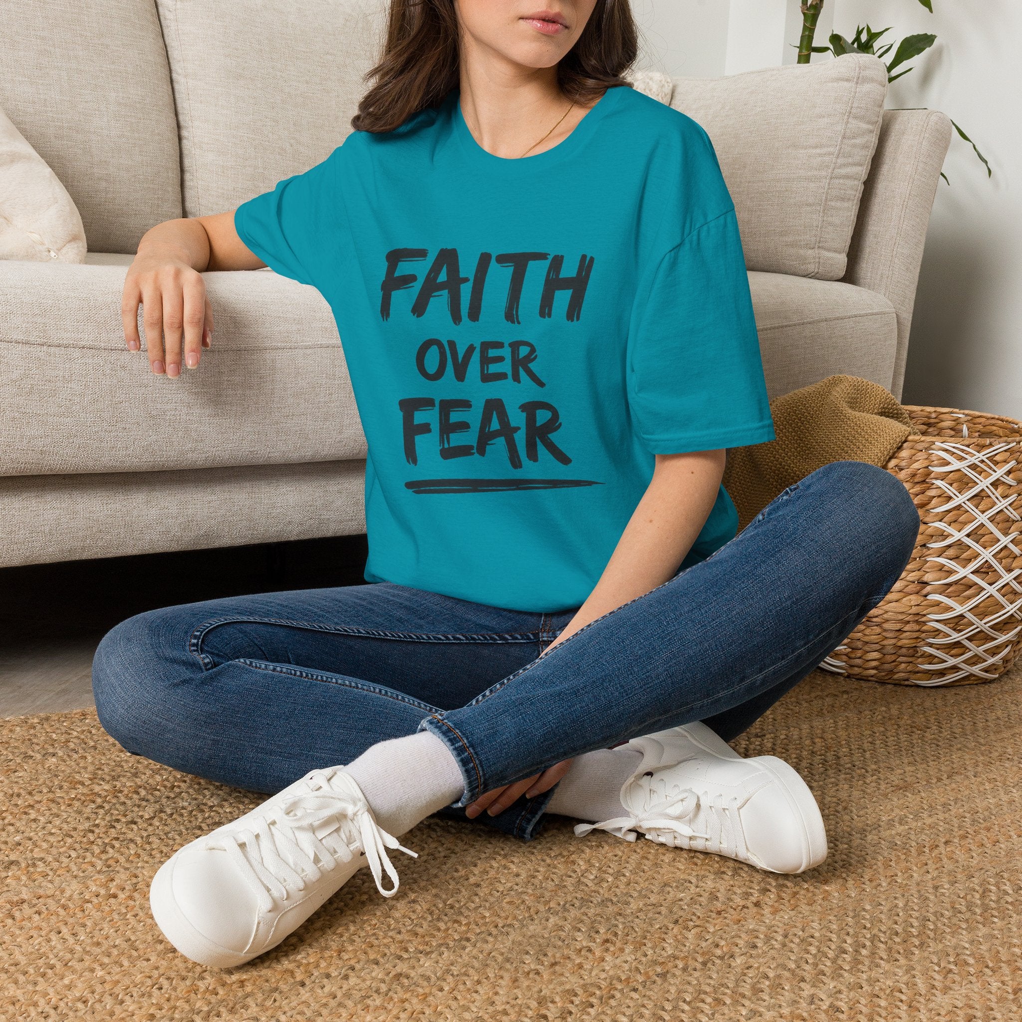Faith Over Fear T-Shirt | Inspirational Faith Unisex Tee | NUCCI™