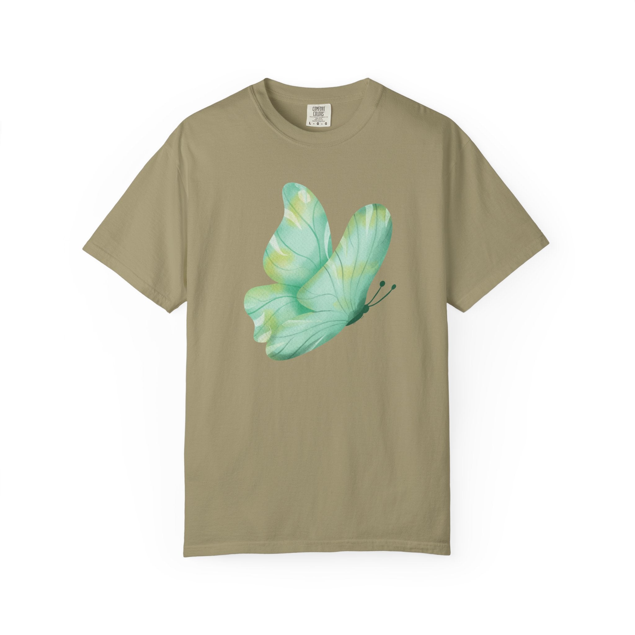 Camiseta Gráfica de Mariposa Acuarela Pastel | Comfort Colors® 1717 | Colección Exclusiva NUCCI™