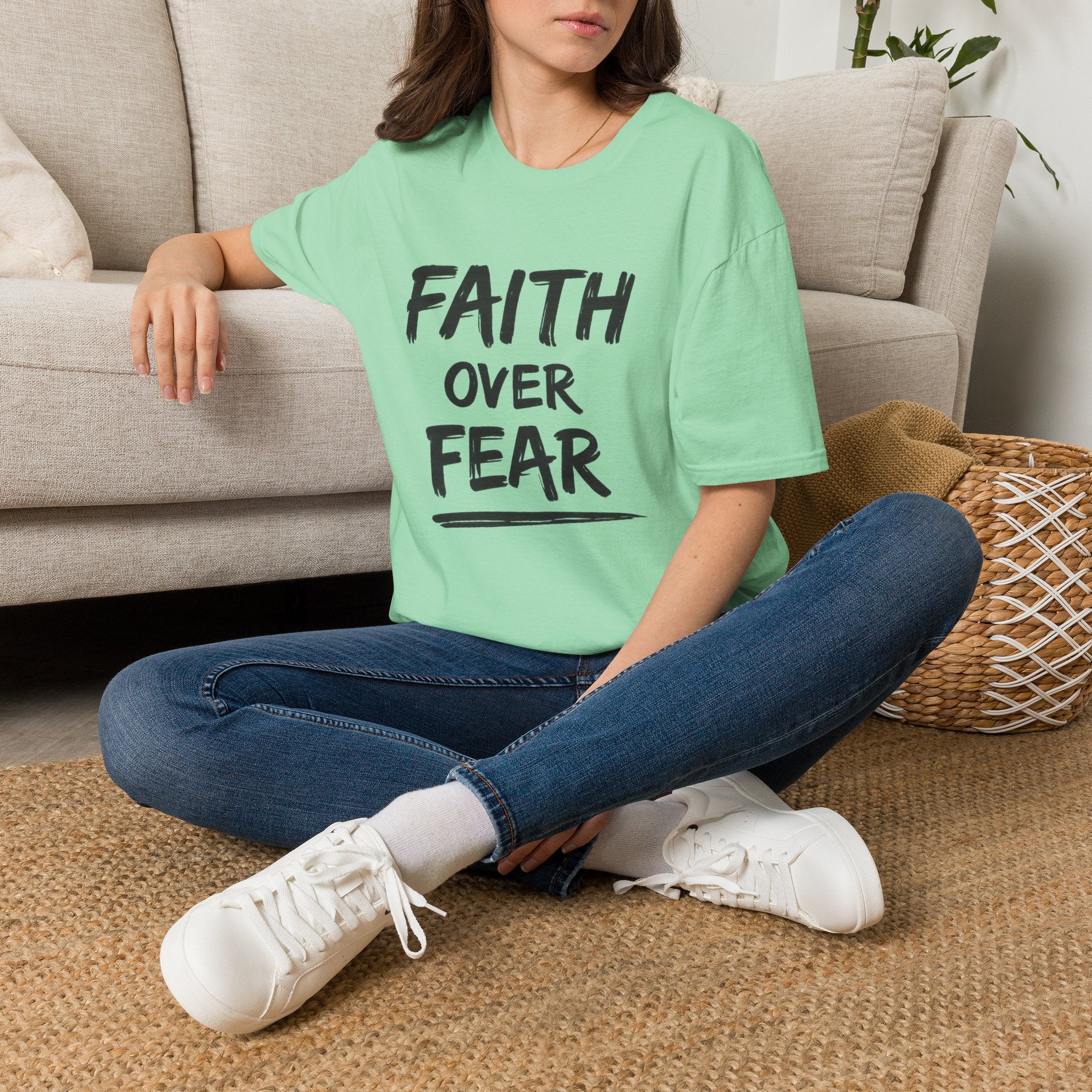 Faith Over Fear T-Shirt | Inspirational Faith Unisex Tee | NUCCI™