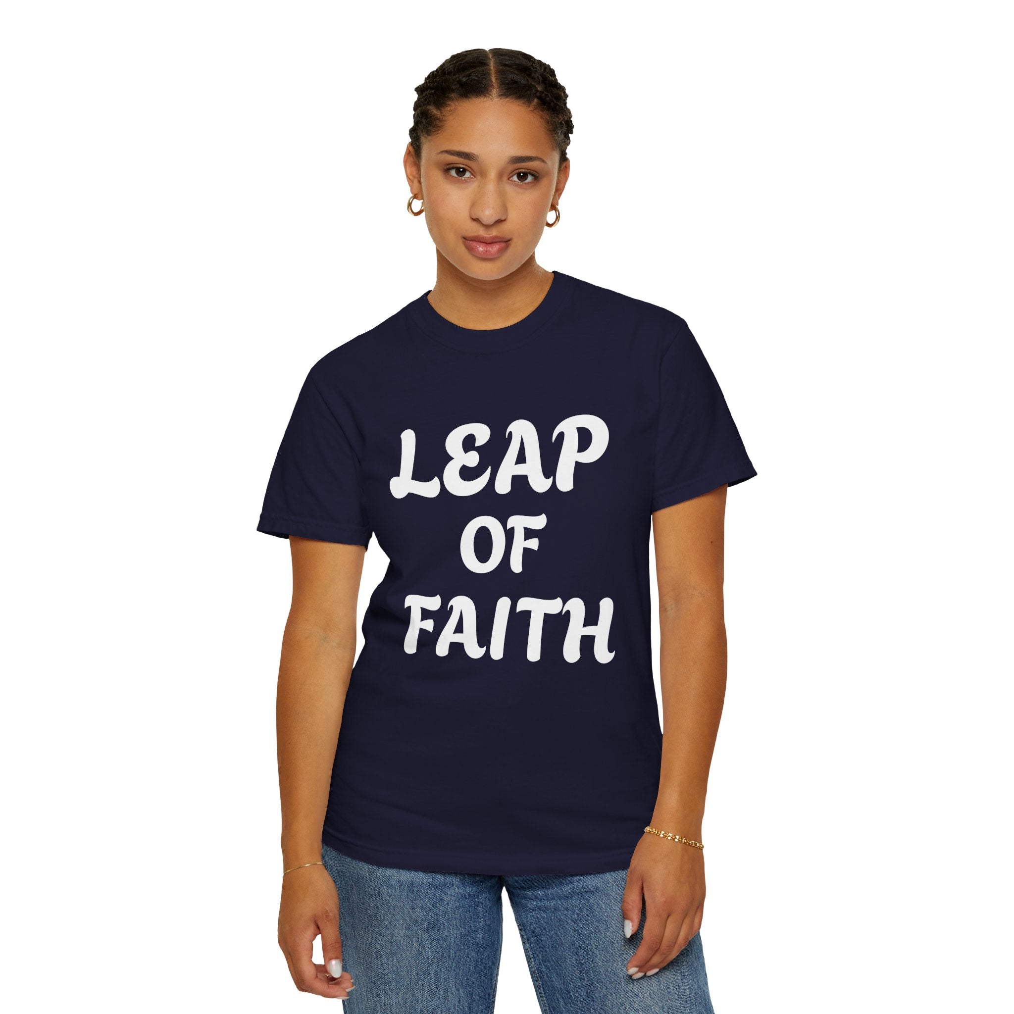 Leap of Faith T-Shirt — Inspirational Christian Graphic Tee