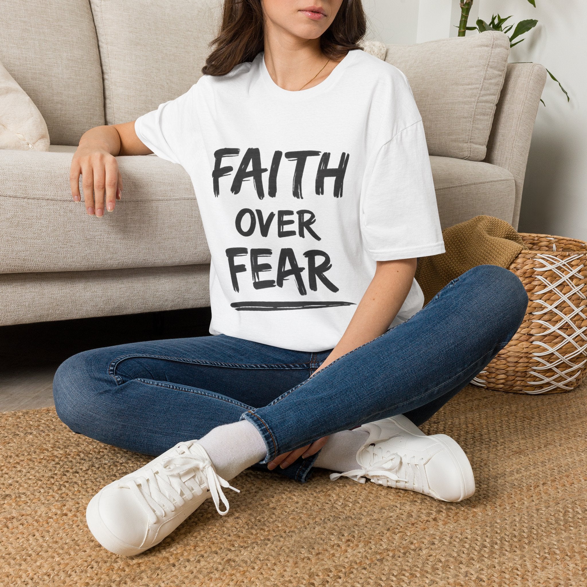 Faith Over Fear T-Shirt | NUCCI™ Healing Journey Collection