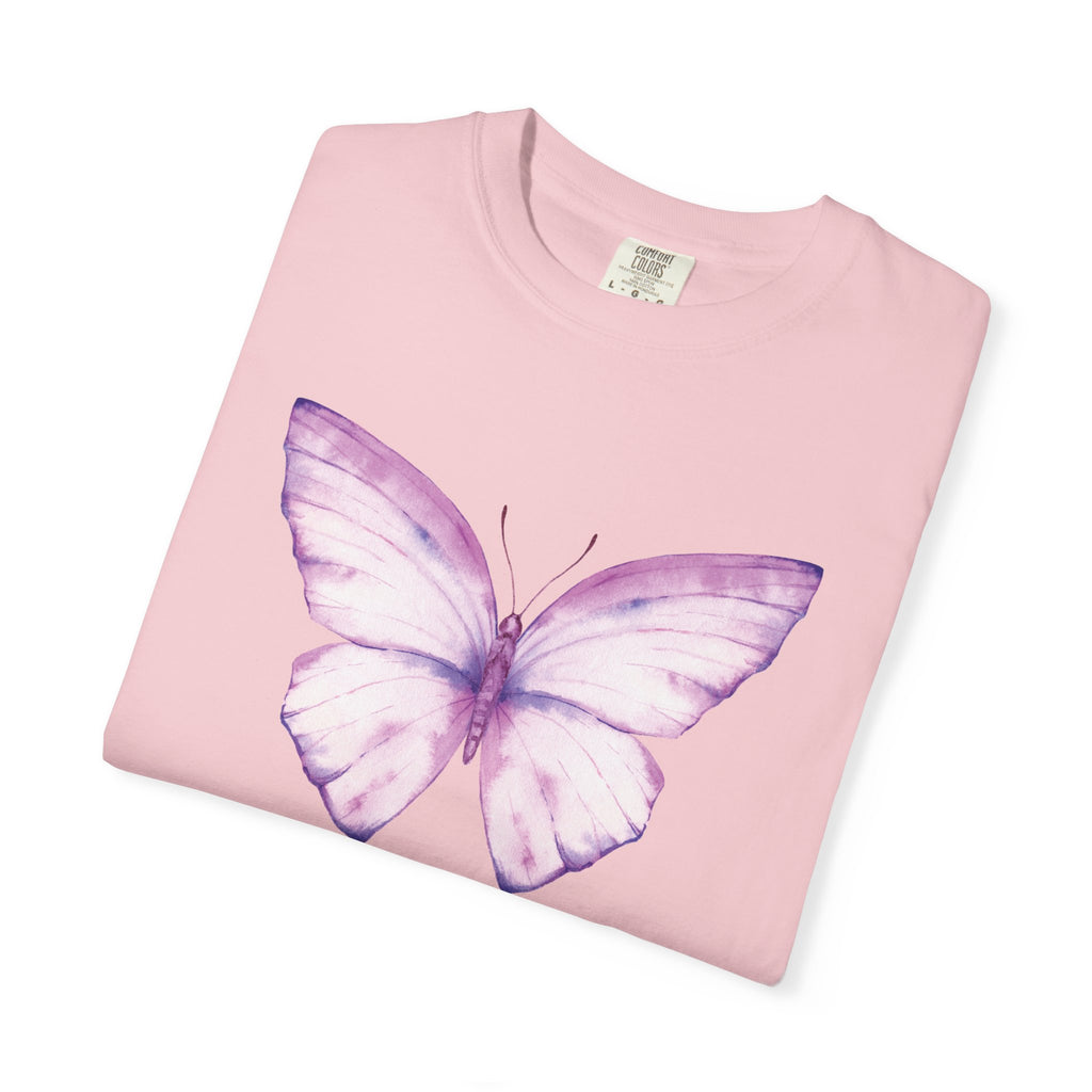 Camiseta con gráfico de mariposa en acuarela pastel | Comfort Colors® 1717 | Colección exclusiva NUCCI™