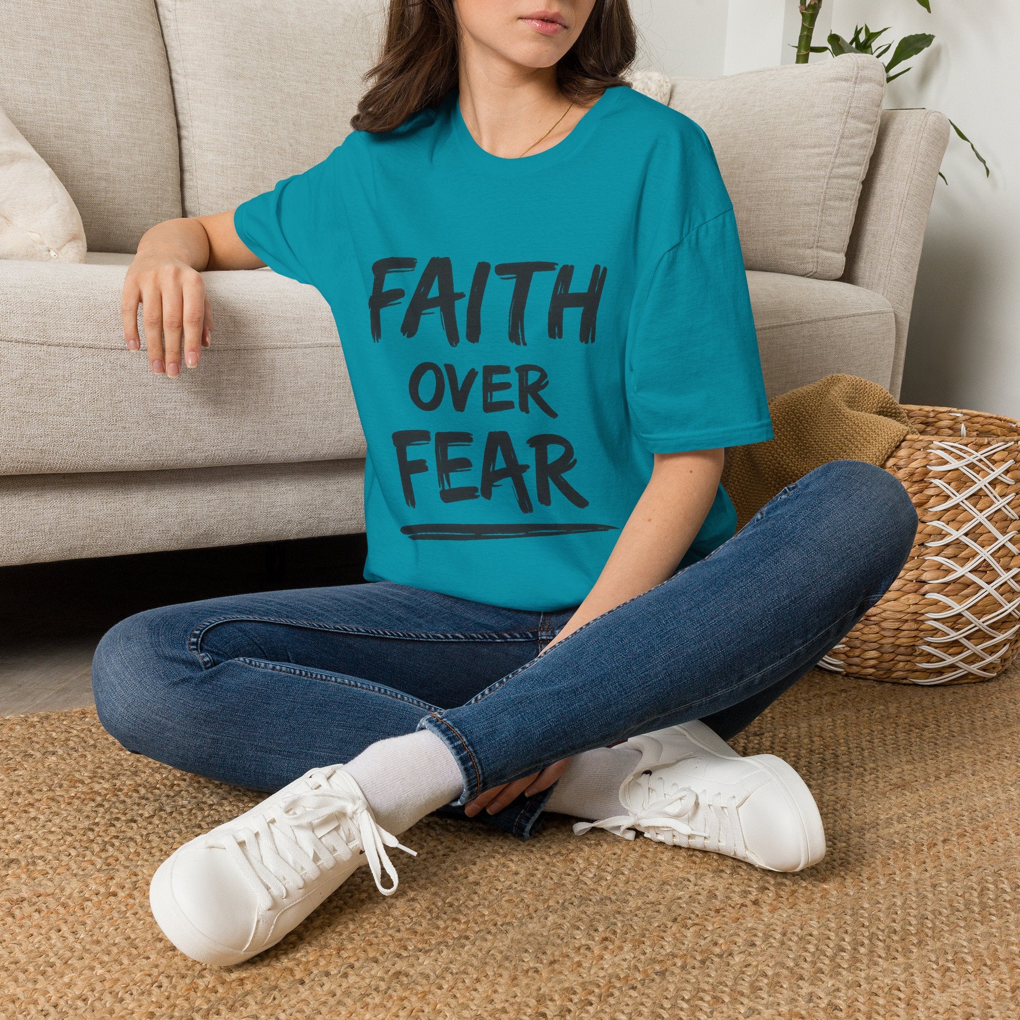Faith Over Fear T-Shirt | NUCCI™ Healing Journey Collection
