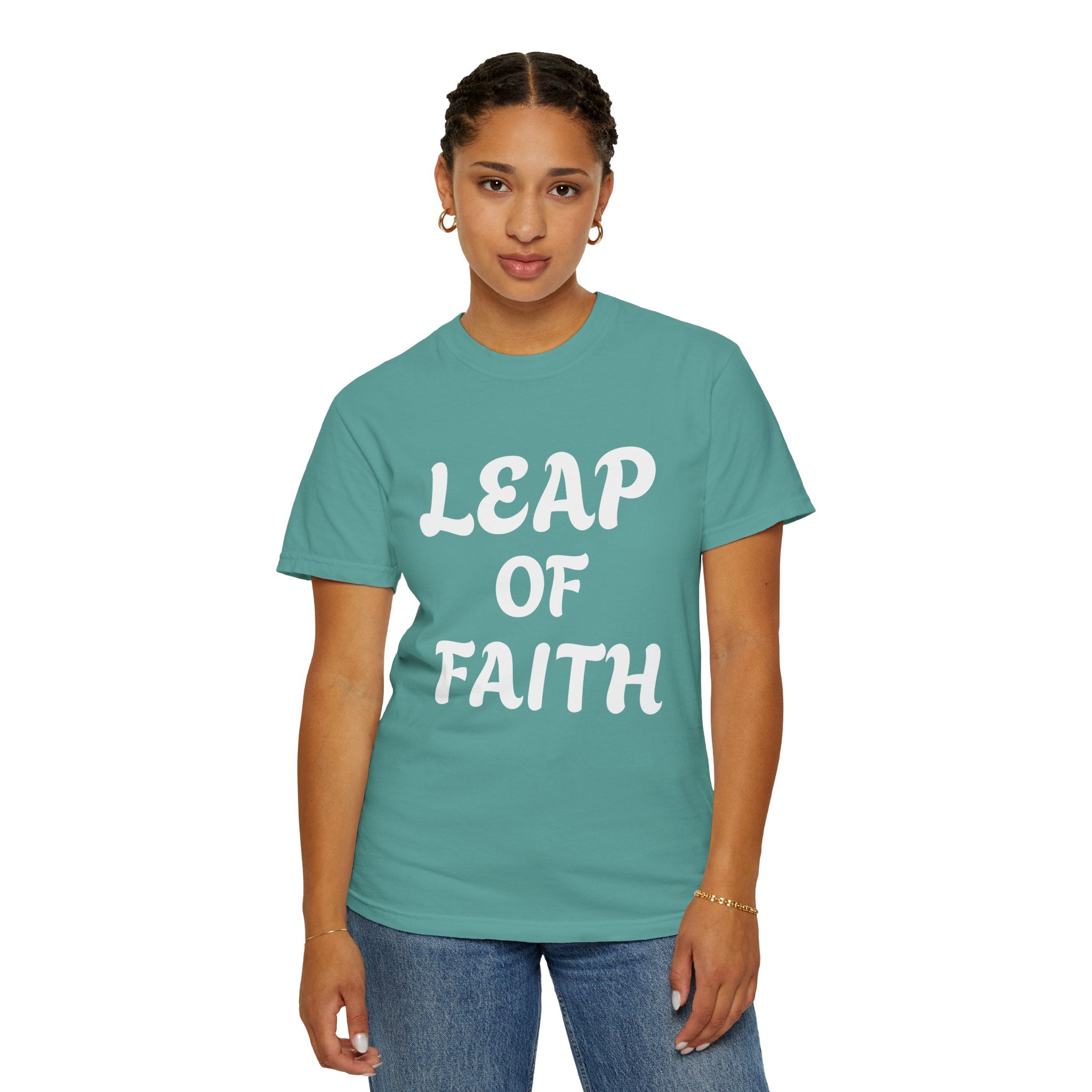 Leap of Faith T-Shirt — Inspirational Christian Graphic Tee