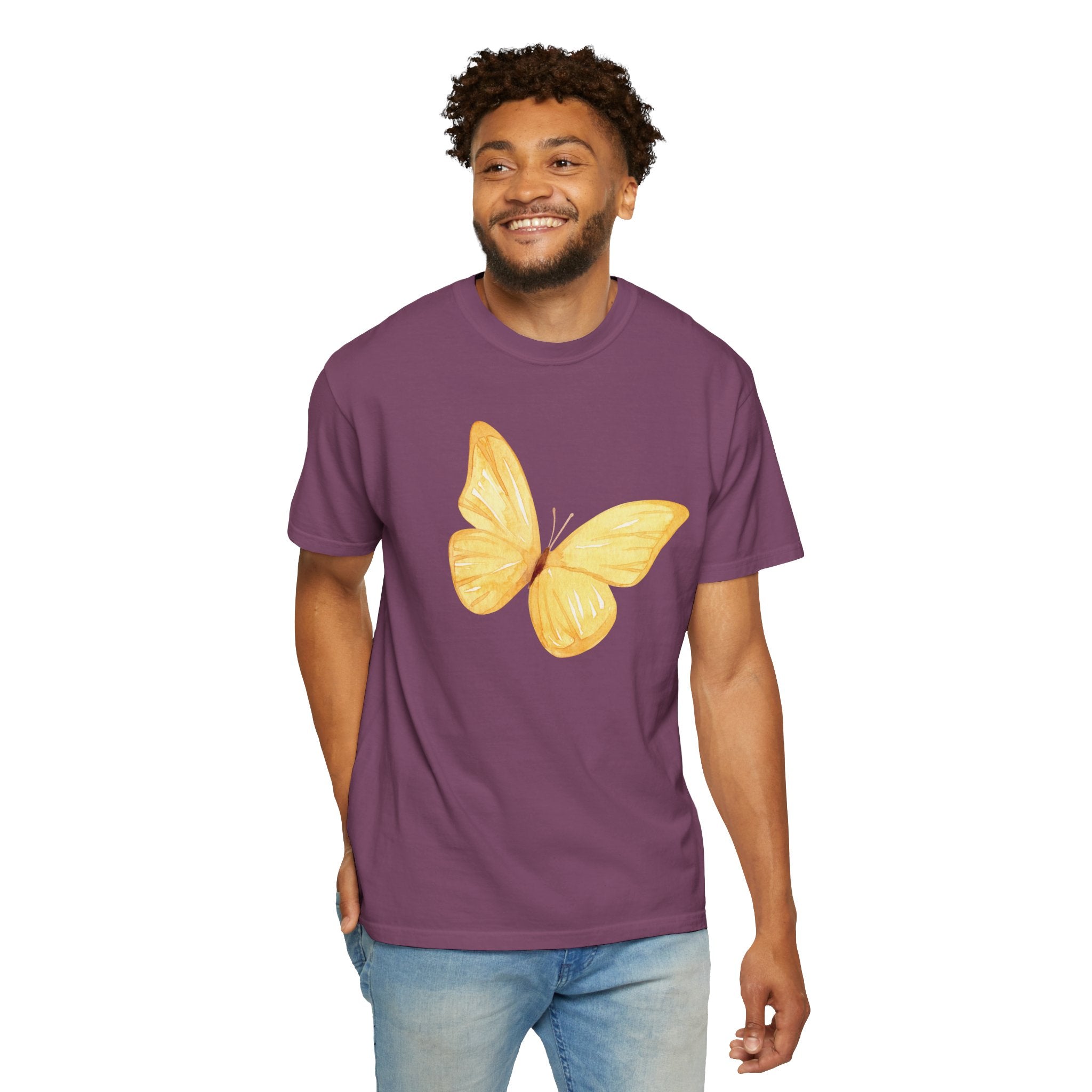 Pastel Watercolor Butterfly Graphic Tee | Comfort Colors® 1717 | NUCCI™ Signature Collection