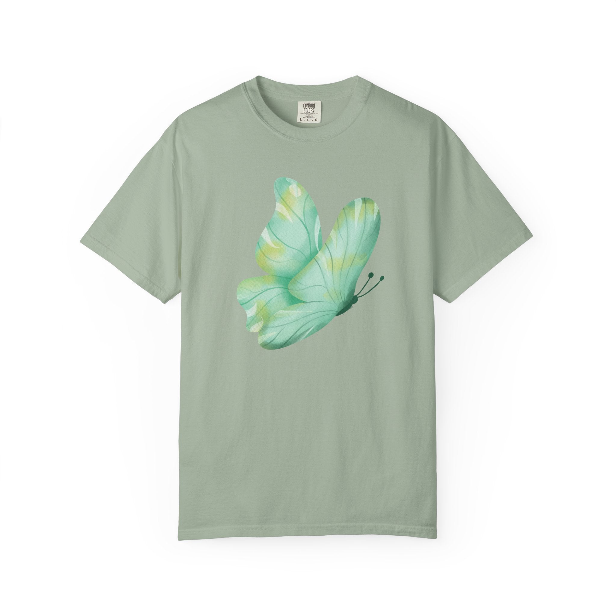 Pastel Watercolor Butterfly Graphic Tee | Comfort Colors® 1717 | NUCCI™ Signature Collection