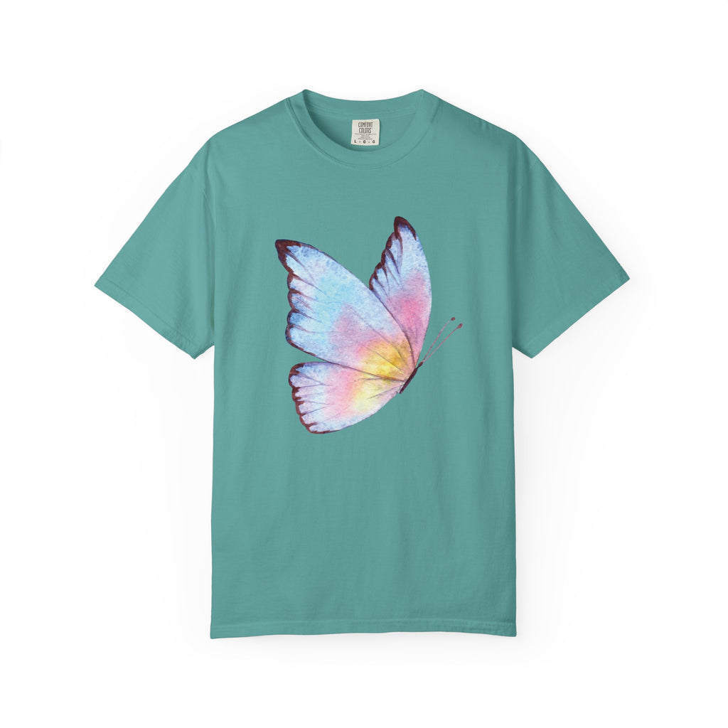 Pastel Watercolor Butterfly Graphic Tee | Comfort Colors® 1717 | NUCCI™ Signature Collection