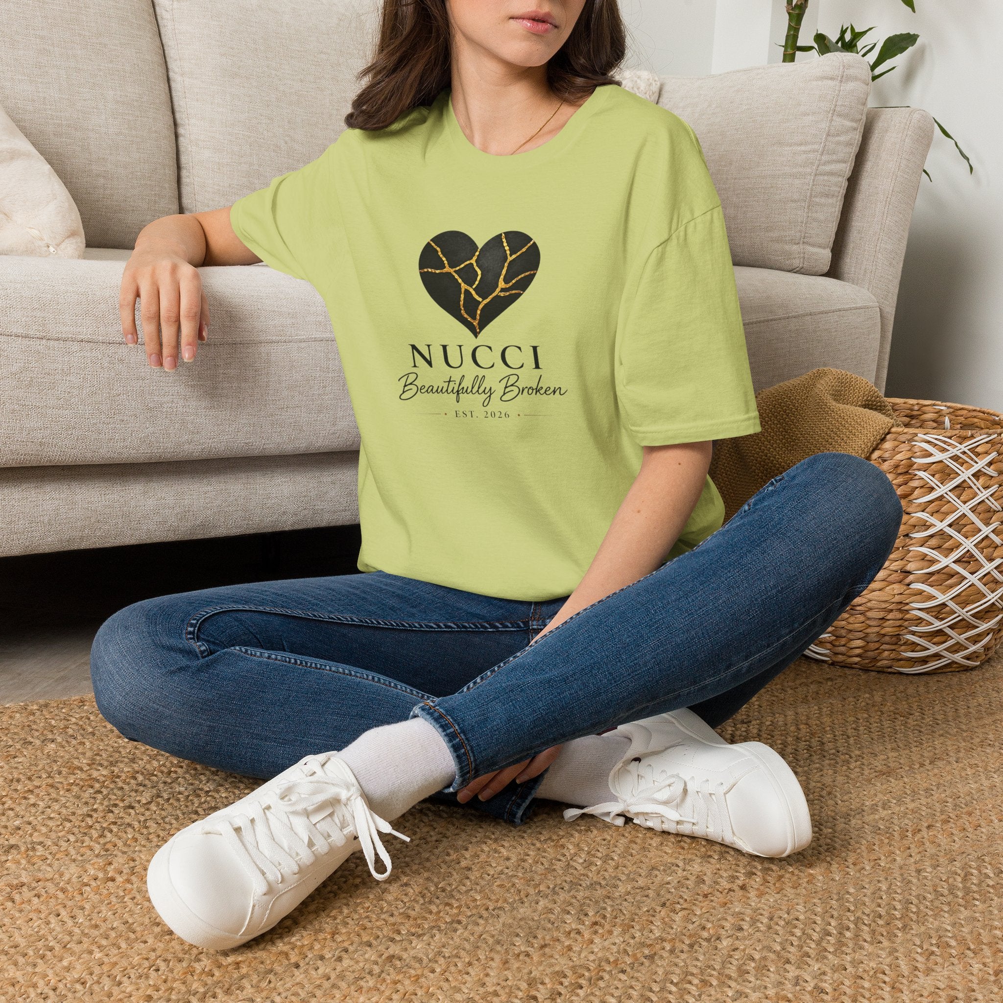 NUCCI™ Signature Collection | Cracked Heart Logo Tee