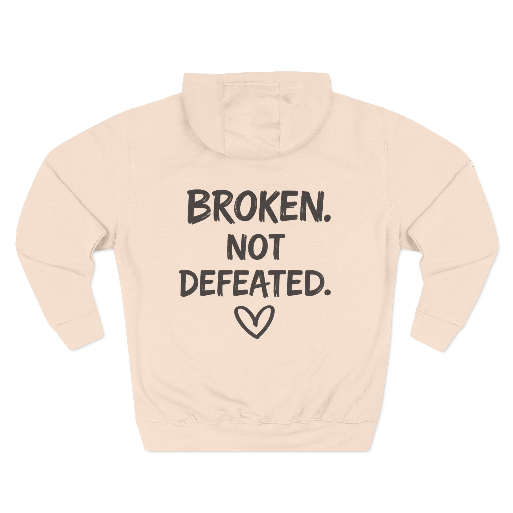 Broken Not Defeated Hoodie | NUCCI™ Beautifully Broken Collection