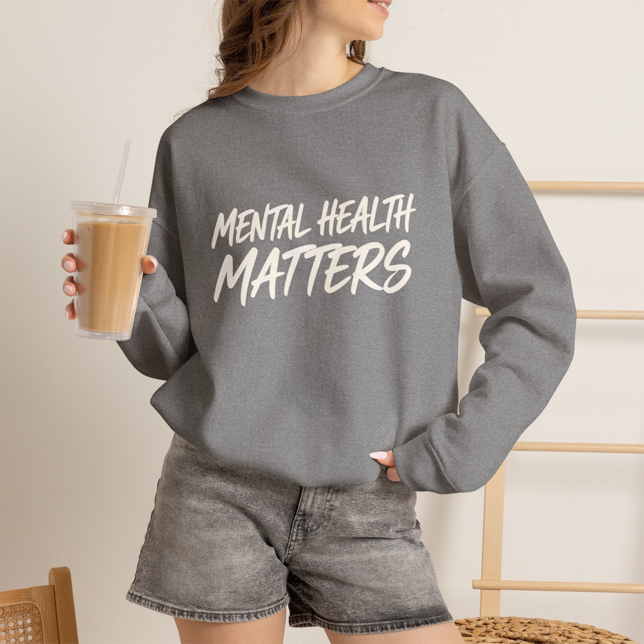 Mental Health Matters Sweatshirt | Unisex Mental Health Awareness Crewneck