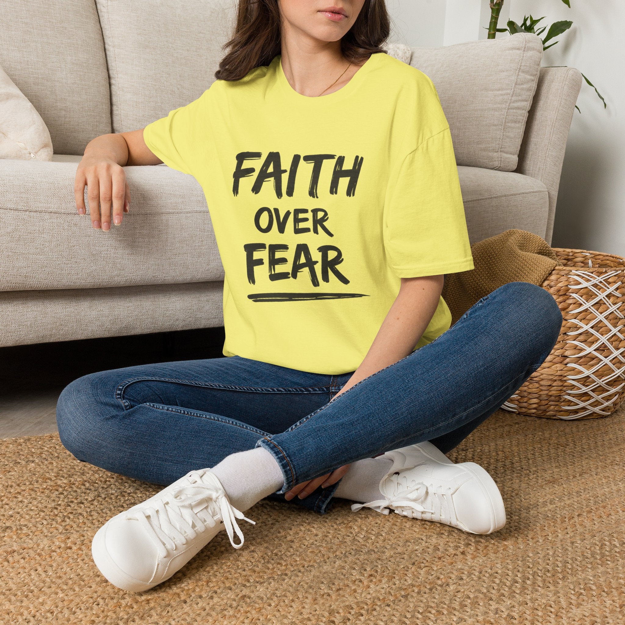 Faith Over Fear T-Shirt | Inspirational Faith Unisex Tee | NUCCI™