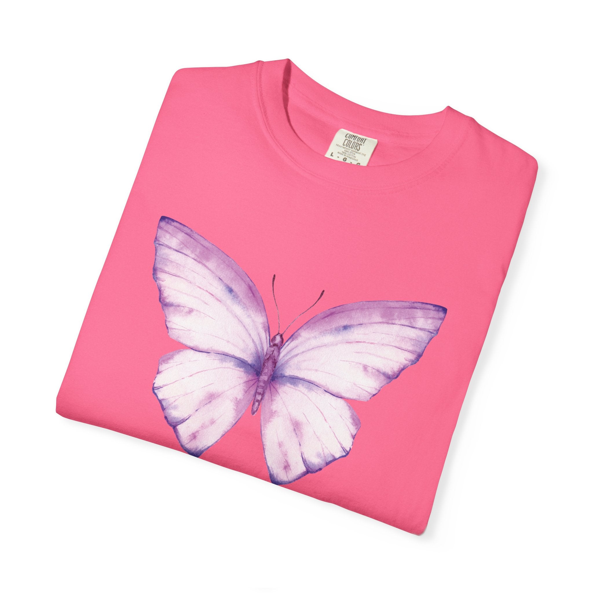 Camiseta con gráfico de mariposa en acuarela pastel | Comfort Colors® 1717 | Colección exclusiva NUCCI™