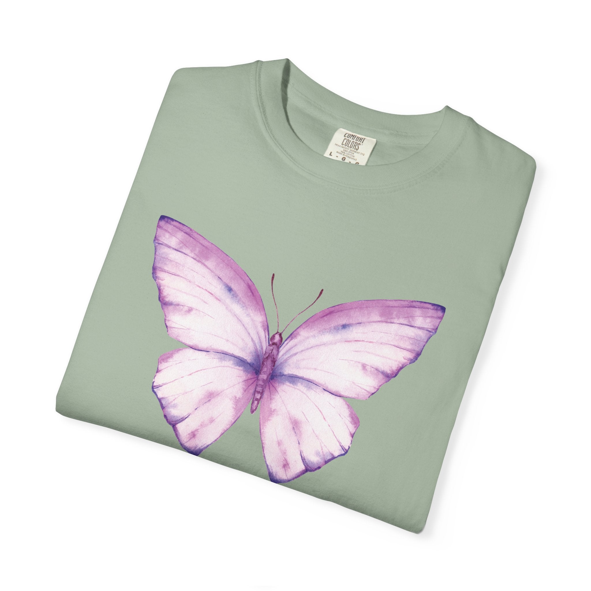 Camiseta con gráfico de mariposa en acuarela pastel | Comfort Colors® 1717 | Colección exclusiva NUCCI™