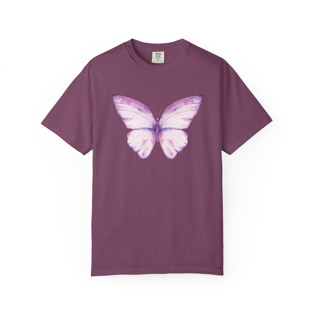 Pastel Watercolor Butterfly Graphic Tee | Comfort Colors® 1717 | NUCCI™ Signature Collection