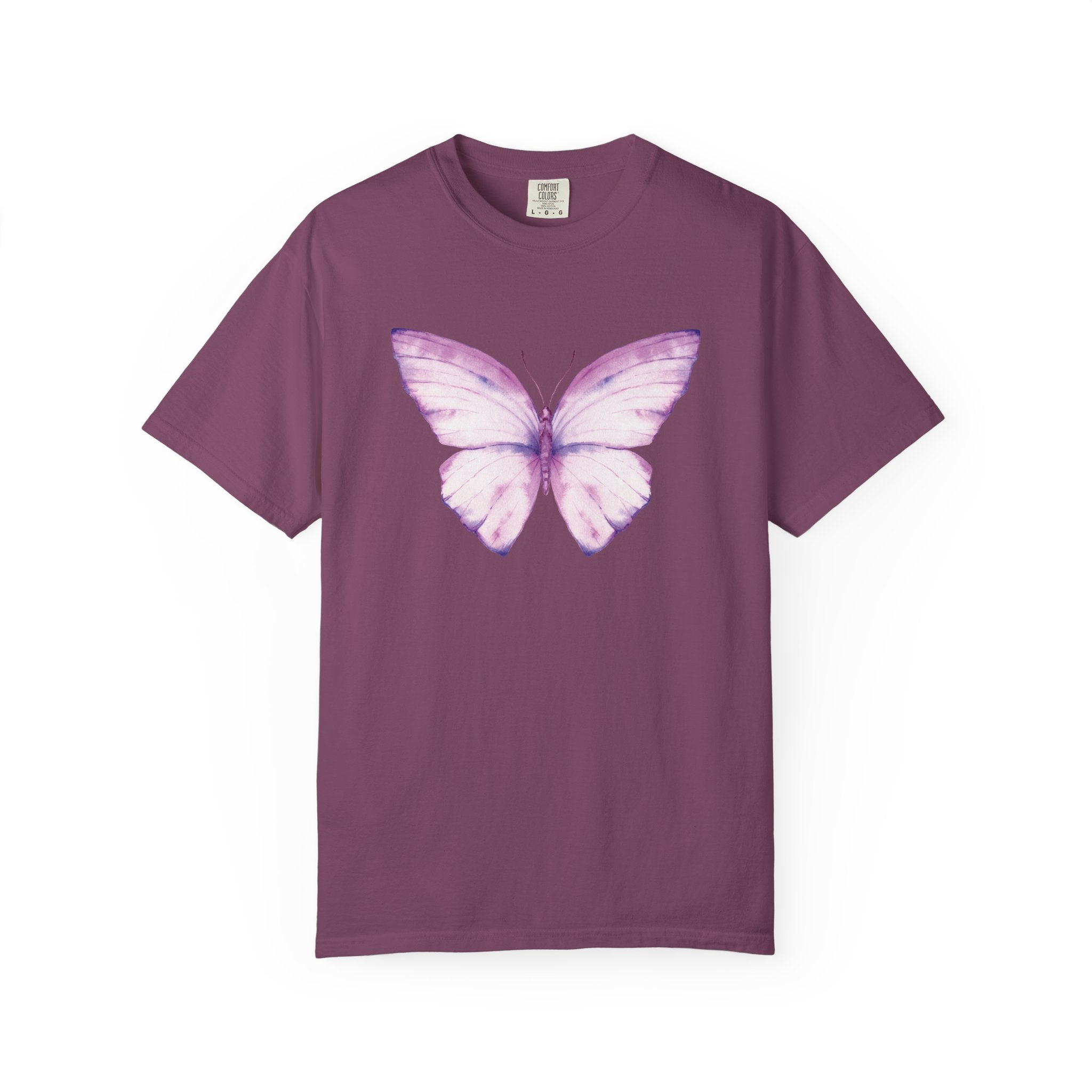 Pastel Watercolor Butterfly Graphic Tee | Comfort Colors® 1717 | NUCCI™ Signature Collection