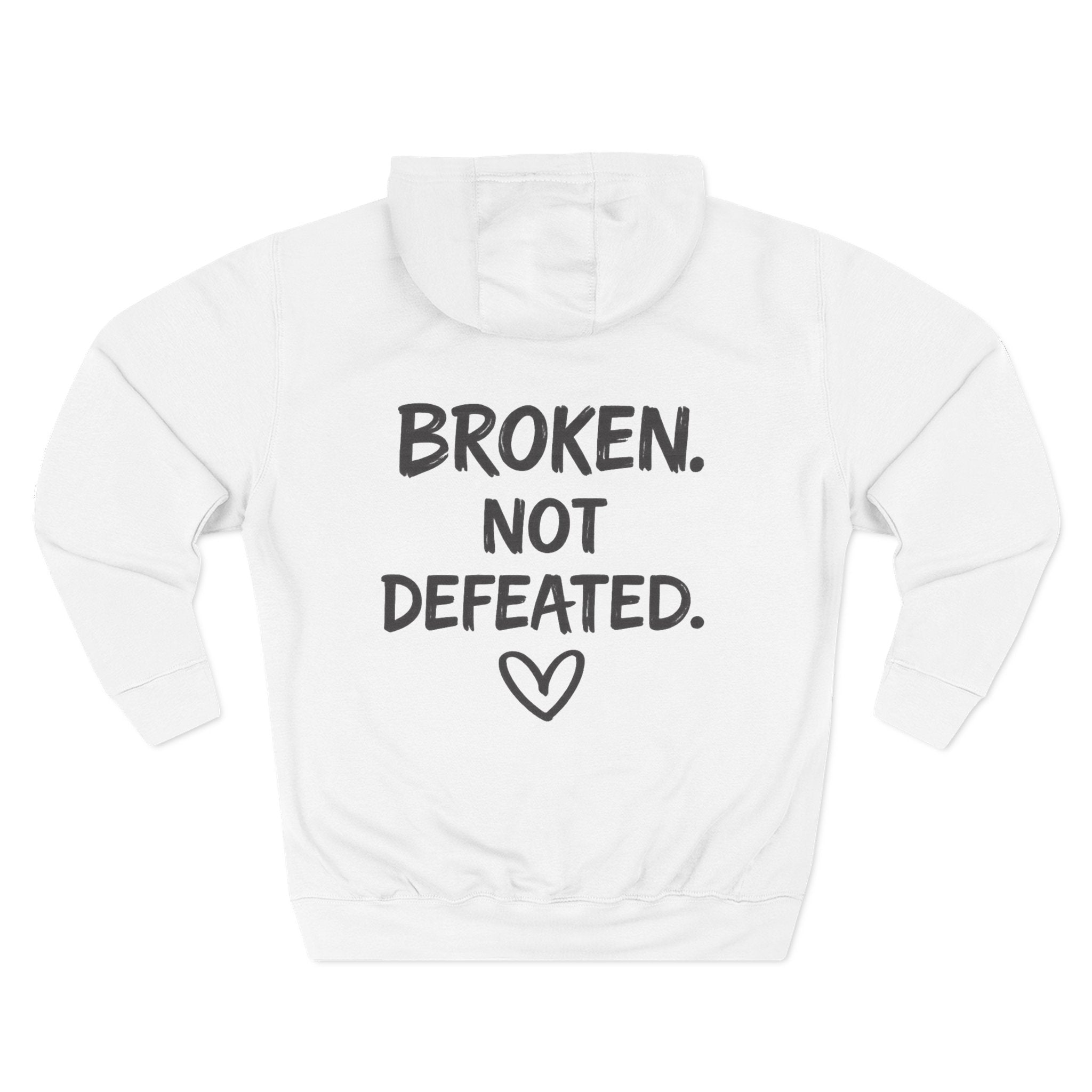Broken Not Defeated Hoodie | NUCCI™ Beautifully Broken Collection