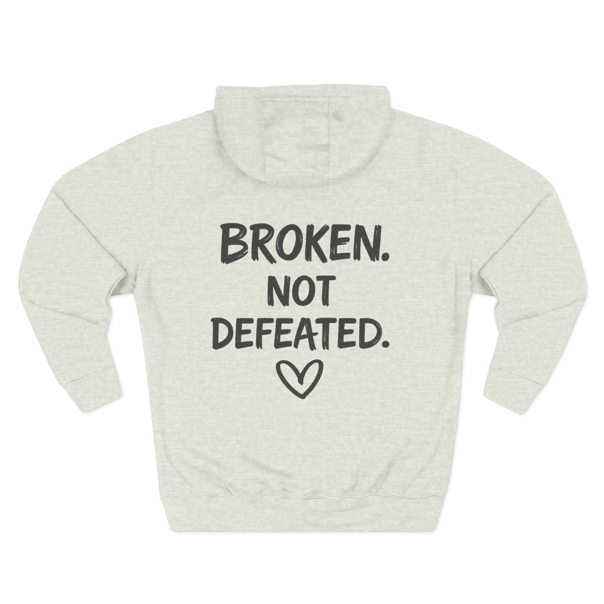 Broken Not Defeated Hoodie | NUCCI™ Beautifully Broken Collection