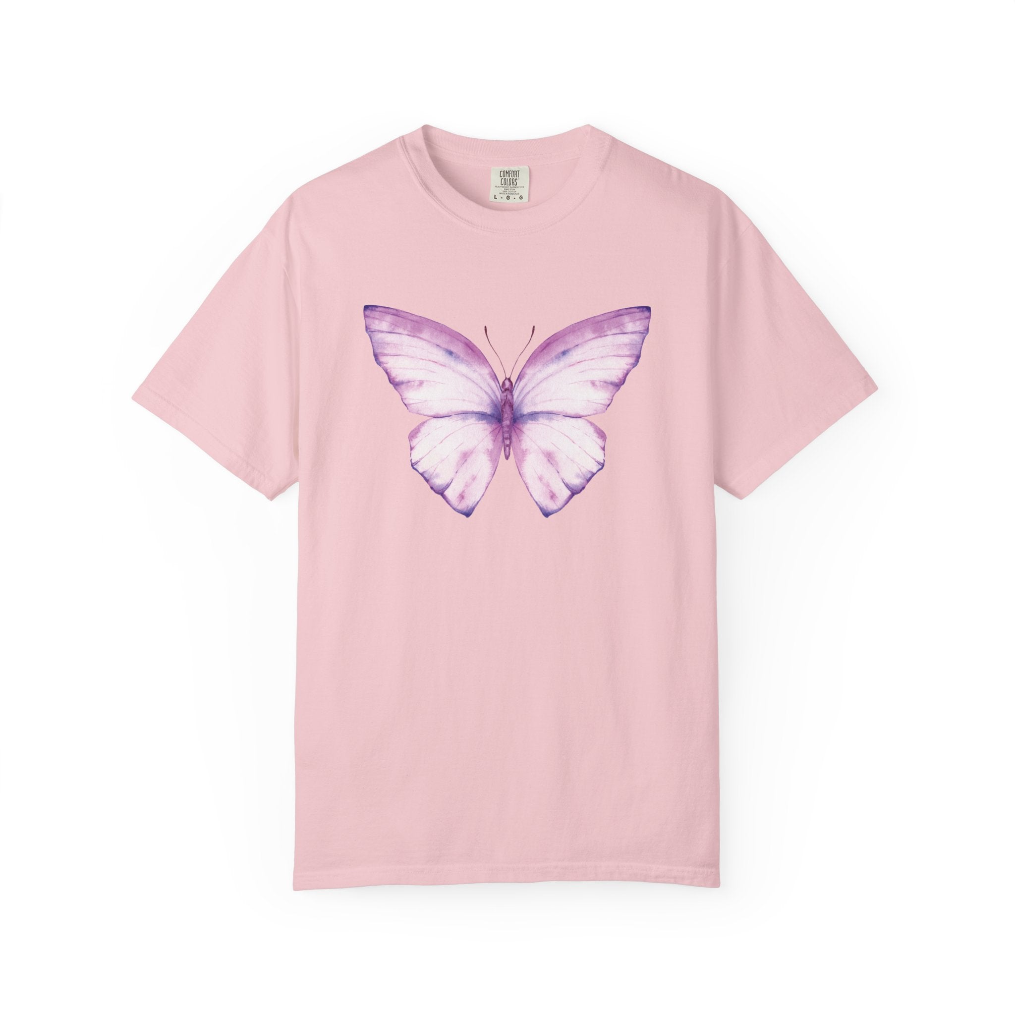 Pastel Watercolor Butterfly Graphic Tee | Comfort Colors® 1717 | NUCCI™ Signature Collection