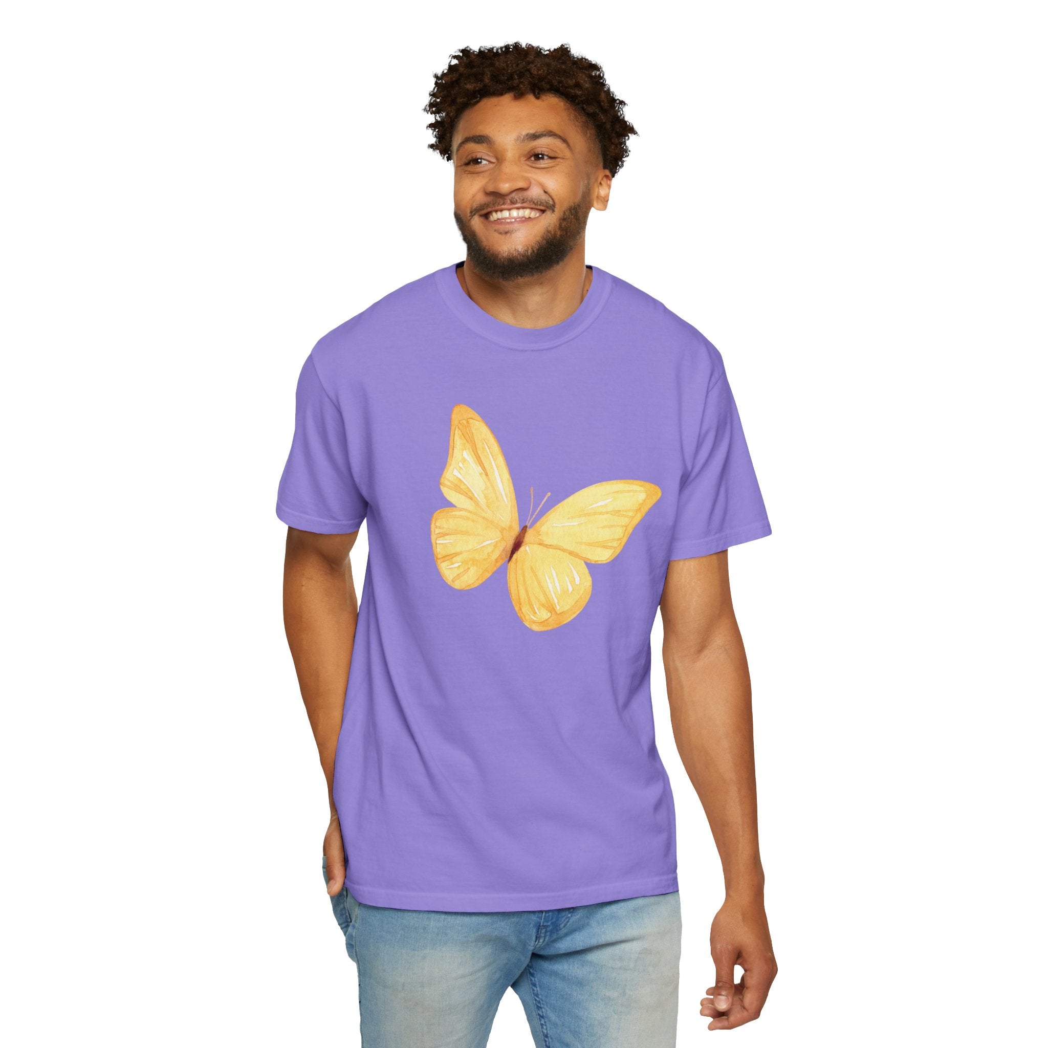 Pastel Watercolor Butterfly Graphic Tee | Comfort Colors® 1717 | NUCCI™ Signature Collection