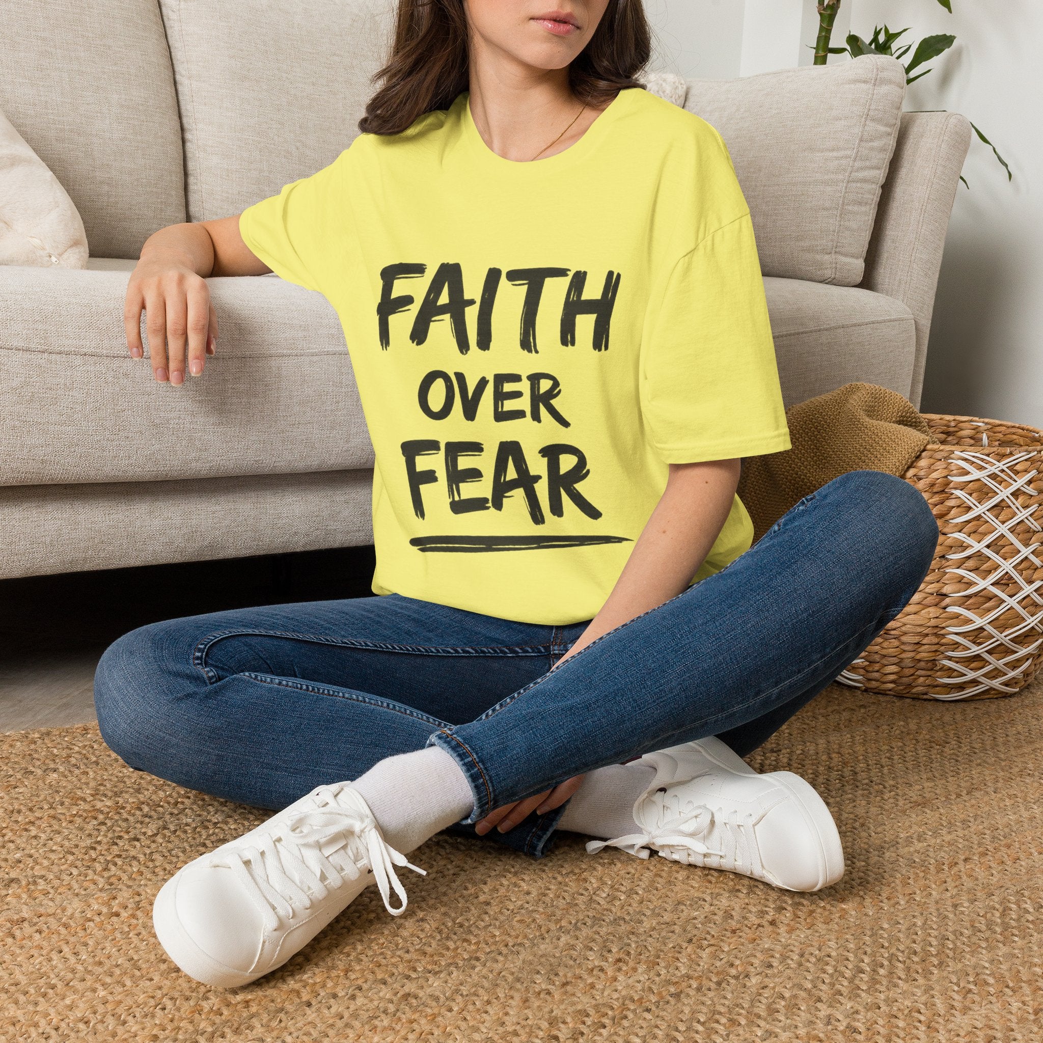 Faith Over Fear T-Shirt | NUCCI™ Healing Journey Collection