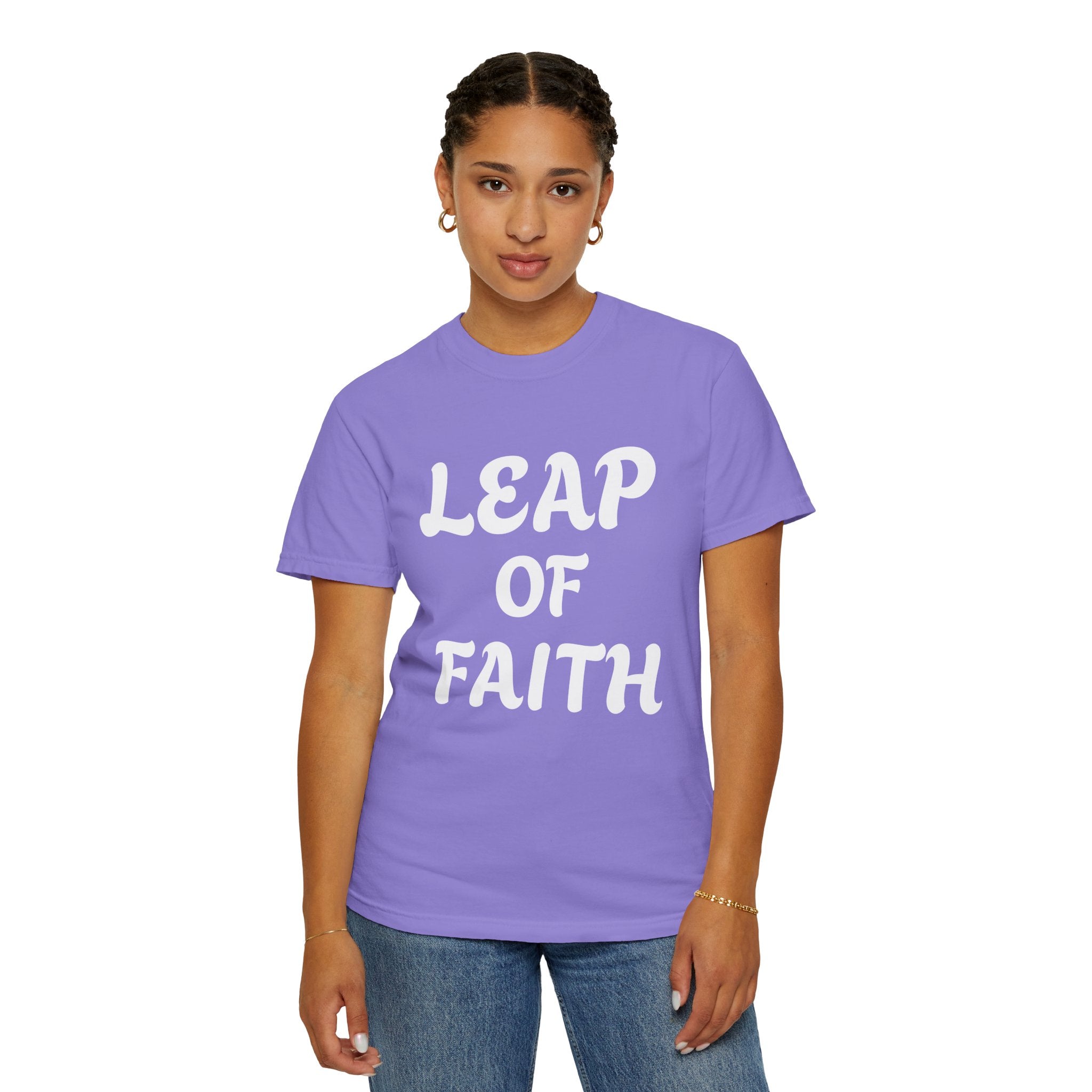 Leap of Faith T-Shirt — Inspirational Christian Graphic Tee
