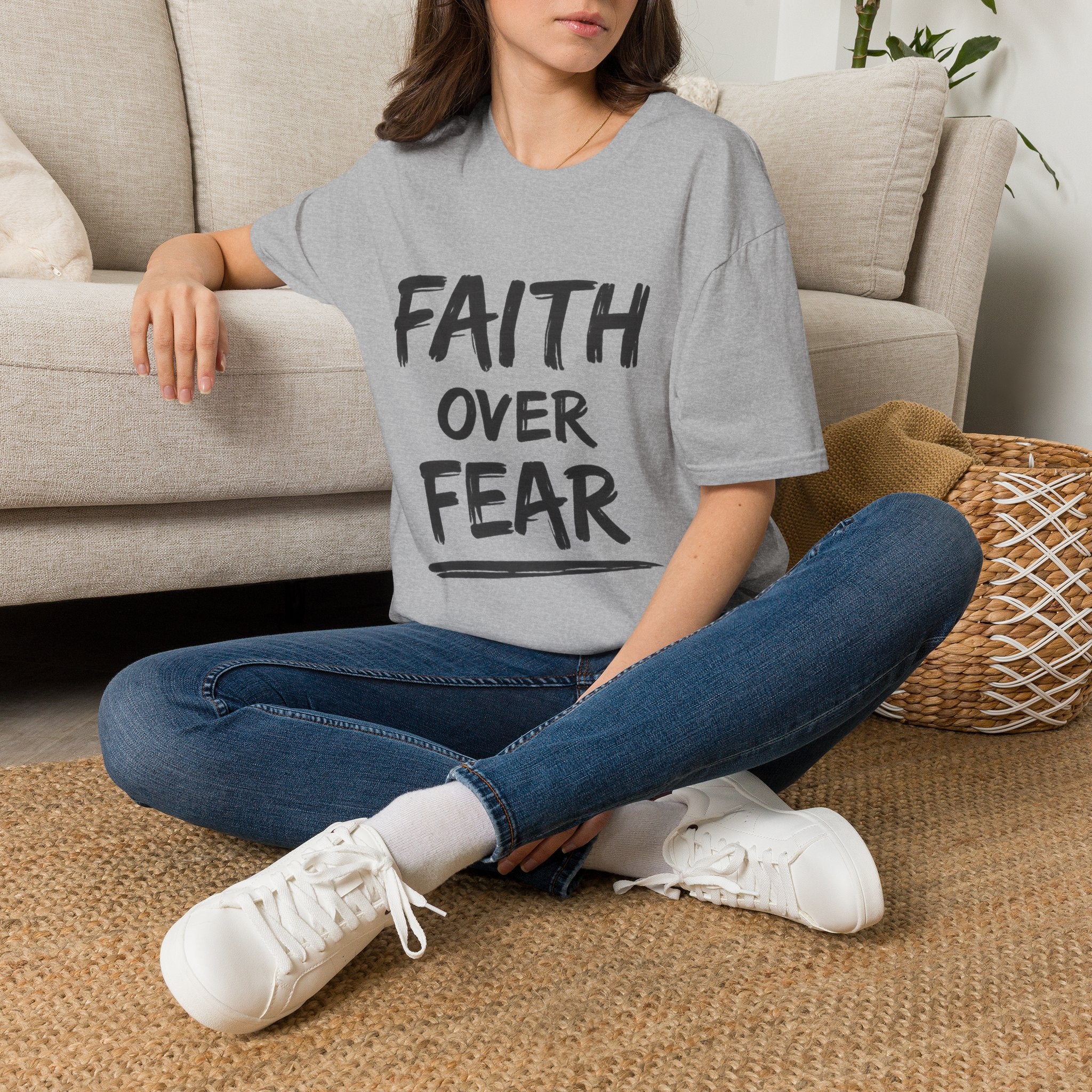 Faith Over Fear T-Shirt | NUCCI™ Healing Journey Collection
