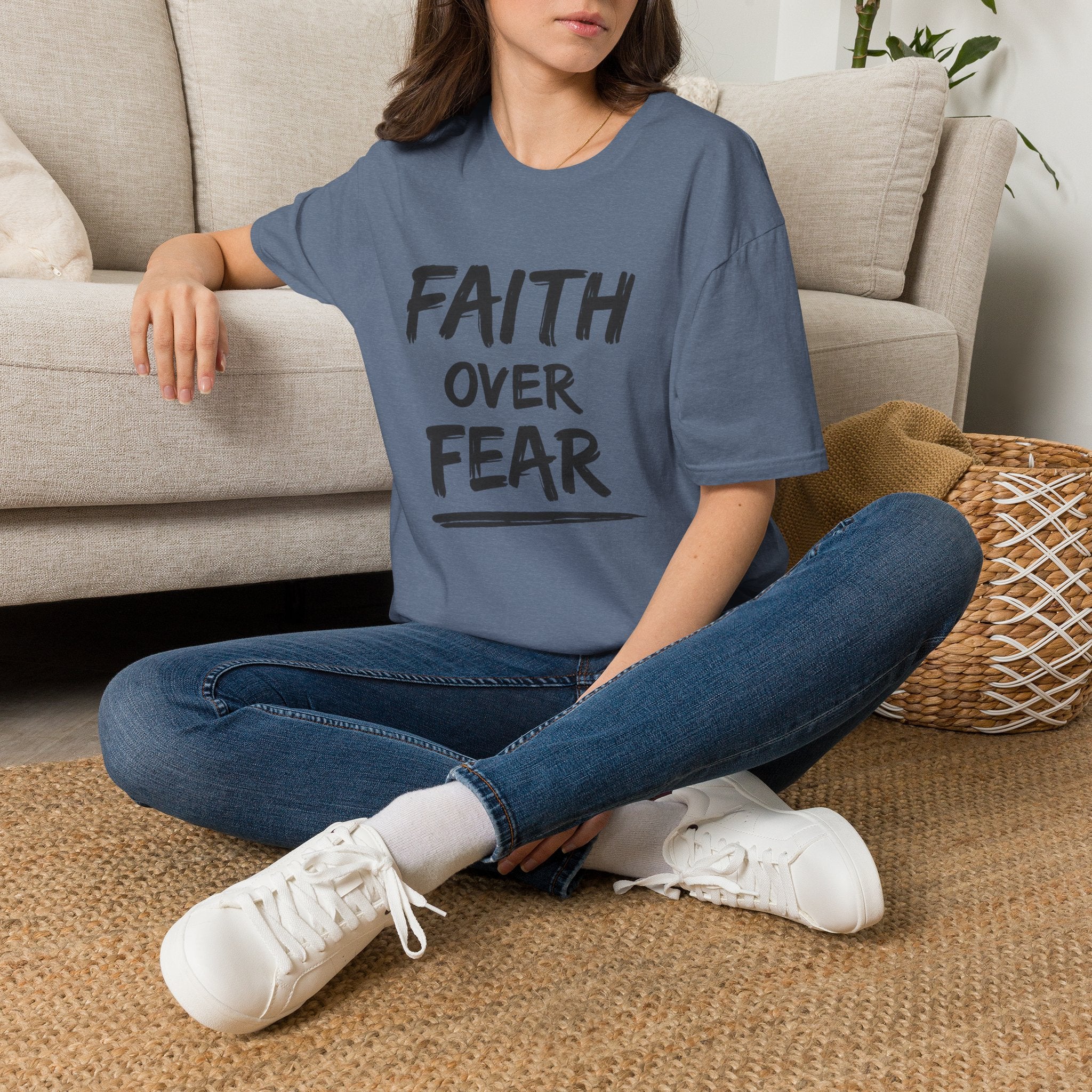 Faith Over Fear T-Shirt | Inspirational Faith Unisex Tee | NUCCI™