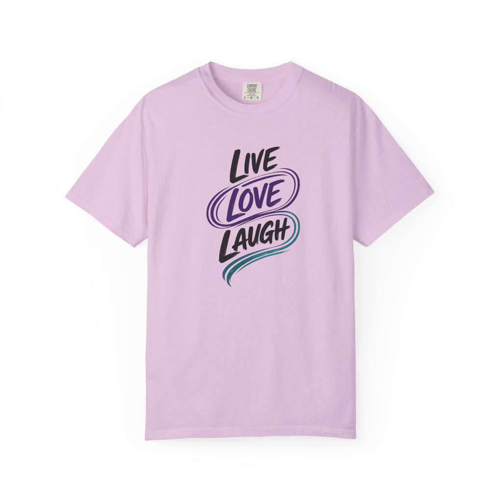 Live Love Laugh T-Shirt | Inspirational Mental Health Shirt | Motivational Graphic Tee | Comfort Colors® Unisex Tee