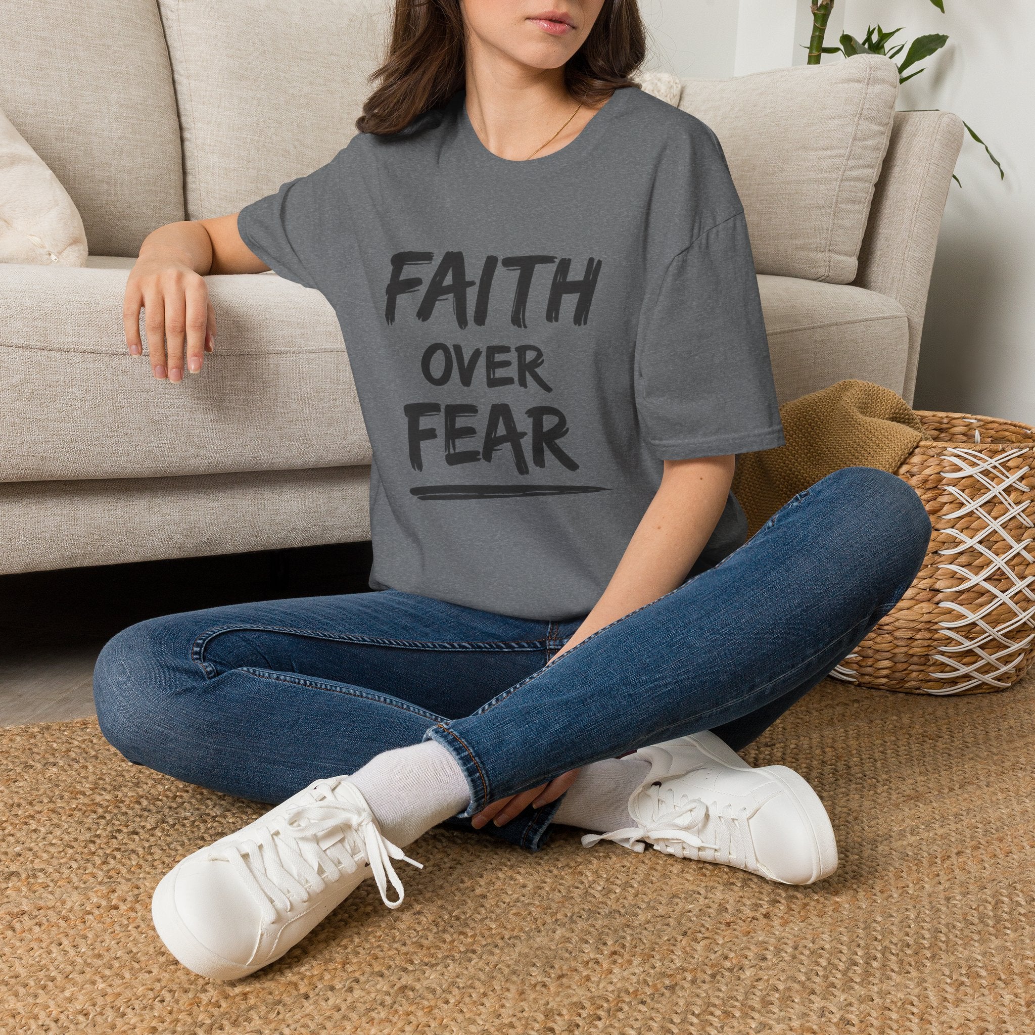 Faith Over Fear T-Shirt | Inspirational Faith Unisex Tee | NUCCI™