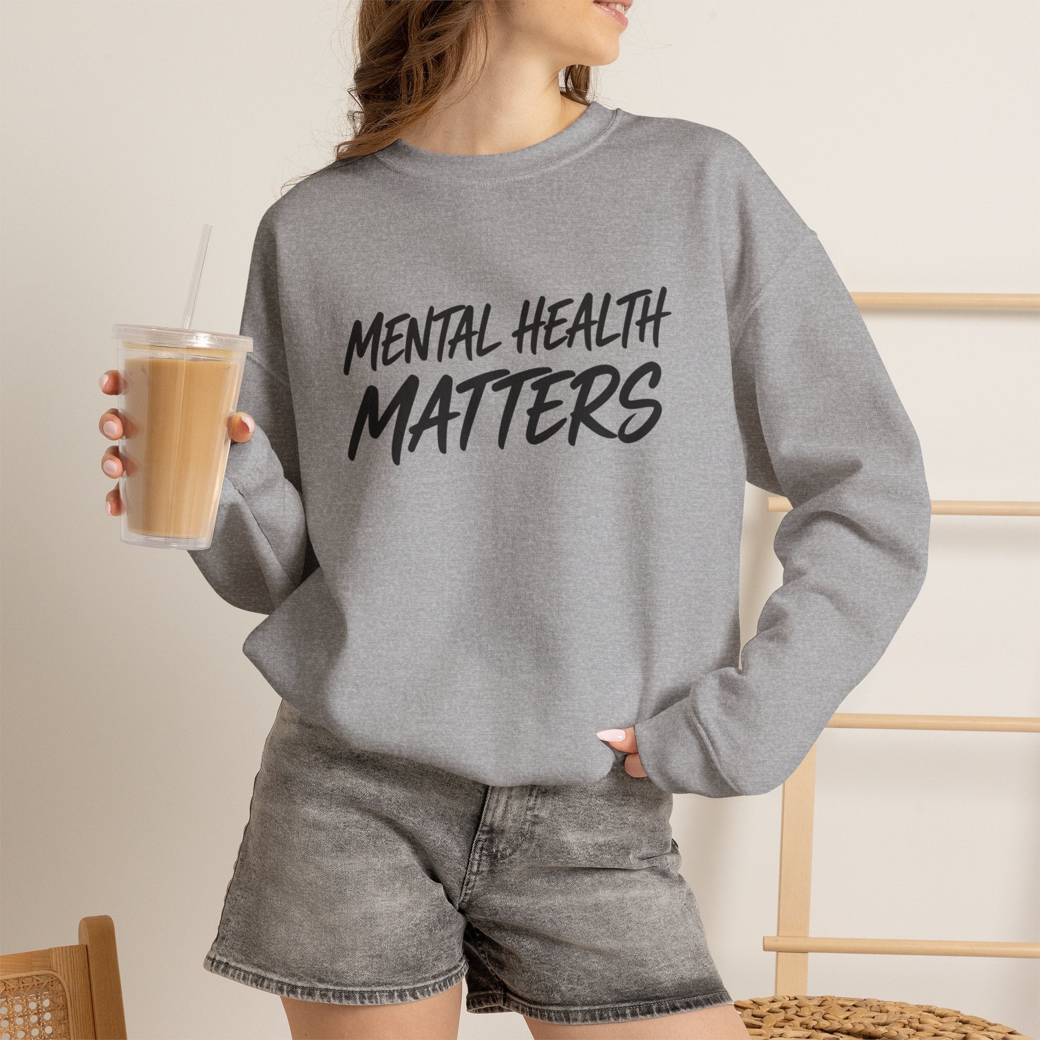 Mental Health Matters Sweatshirt | Unisex Mental Health Awareness Crewneck