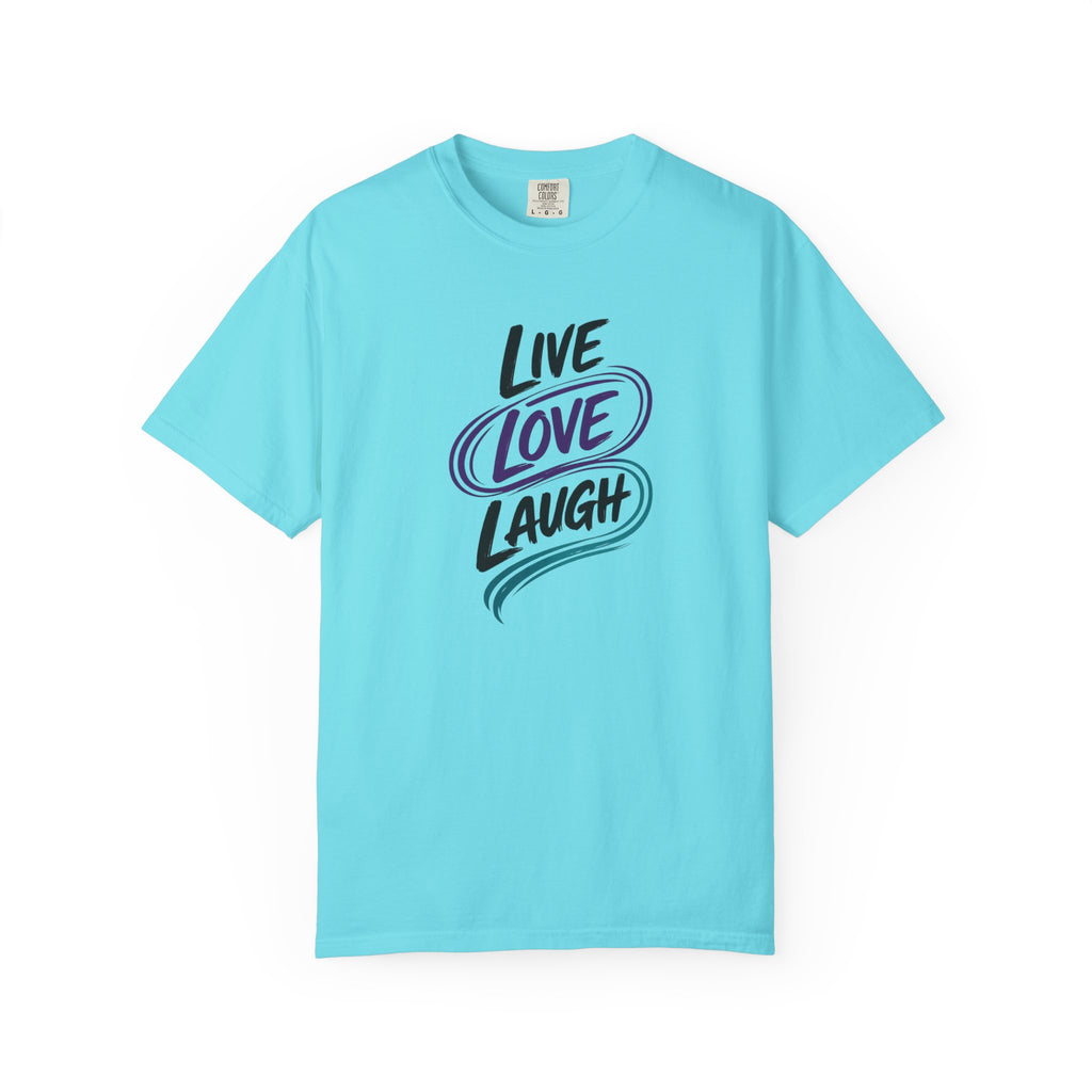 Live Love Laugh T-Shirt | Inspirational Mental Health Shirt | Motivational Graphic Tee | Comfort Colors® Unisex Tee