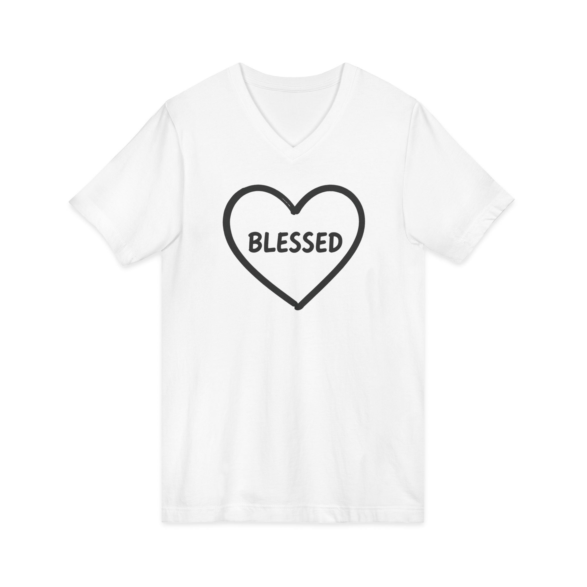 BLESSED Heart V-Neck Tee