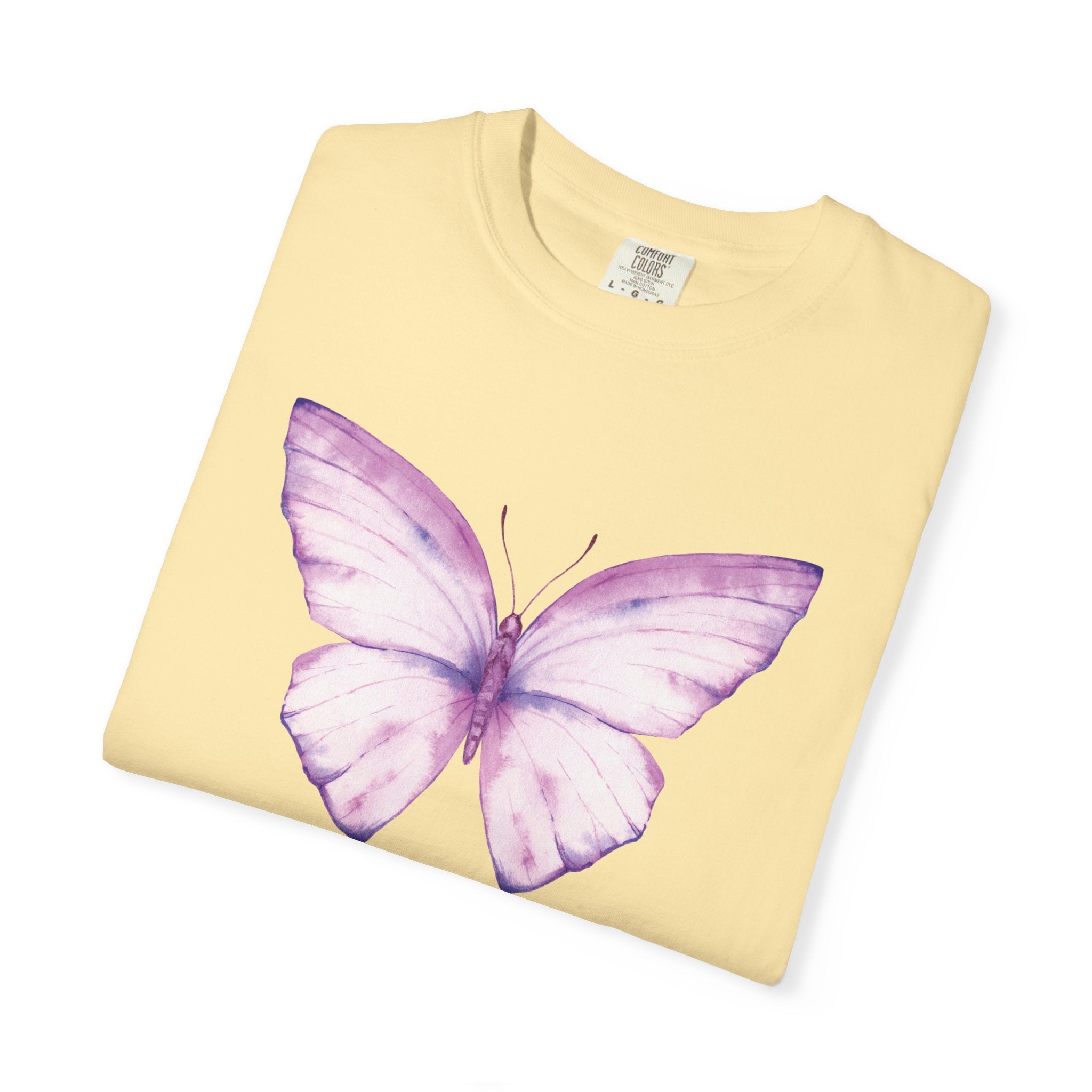 Camiseta con gráfico de mariposa en acuarela pastel | Comfort Colors® 1717 | Colección exclusiva NUCCI™