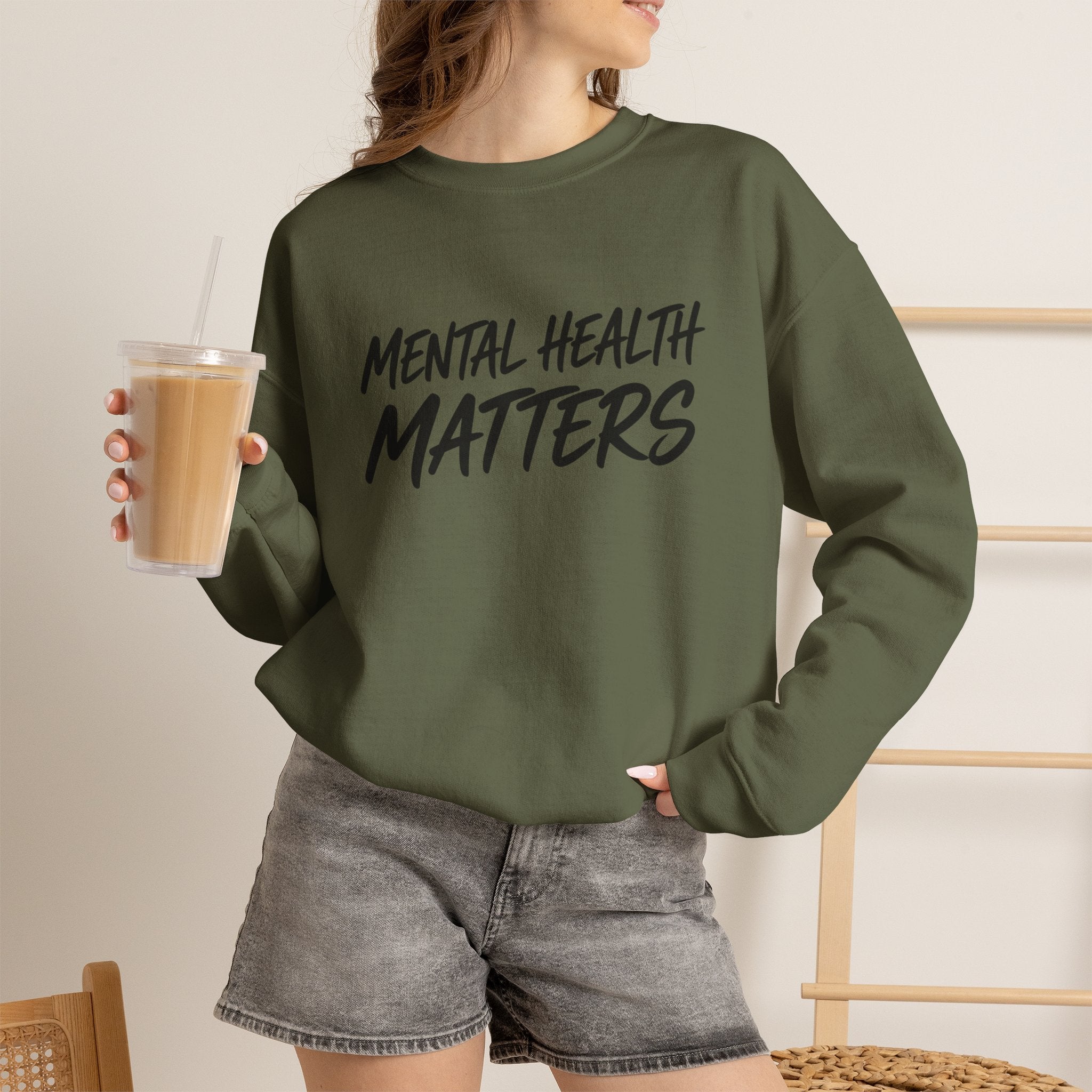 Mental Health Matters Sweatshirt | Unisex Mental Health Awareness Crewneck