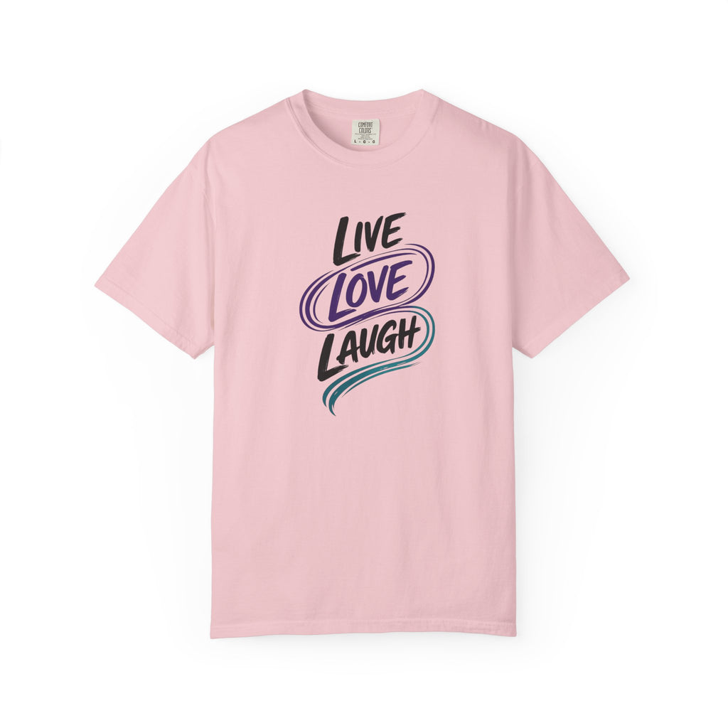 Live Love Laugh T-Shirt | Inspirational Mental Health Shirt | Motivational Graphic Tee | Comfort Colors® Unisex Tee