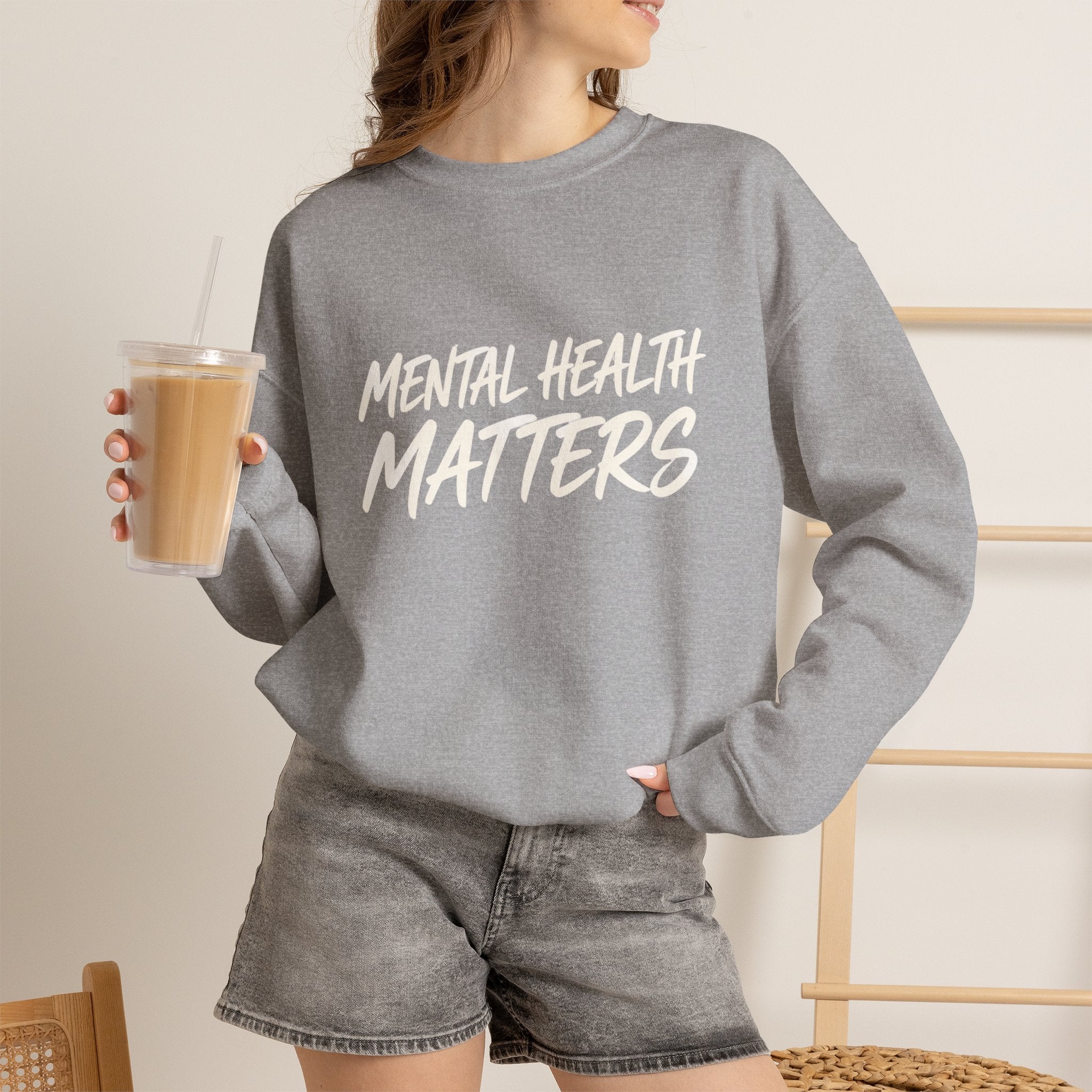Mental Health Matters Sweatshirt | Unisex Mental Health Awareness Crewneck
