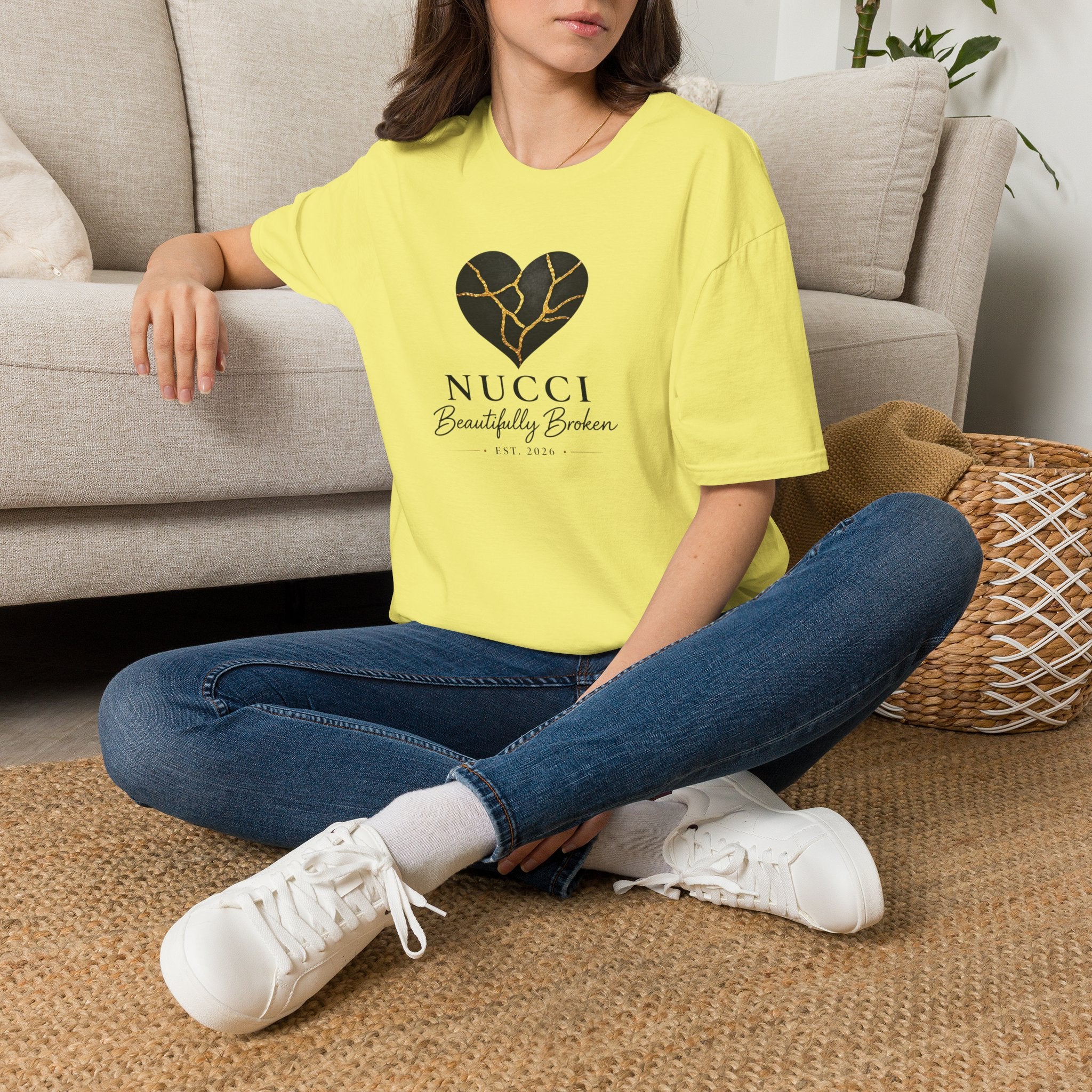 NUCCI™ Signature Collection | Cracked Heart Logo Tee