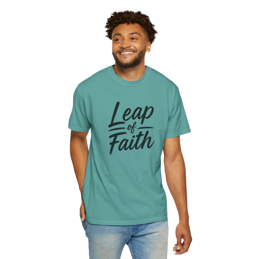 Leap of Faith T-Shirt | Inspirational Faith Comfort Colors® 1717 Unisex Tee