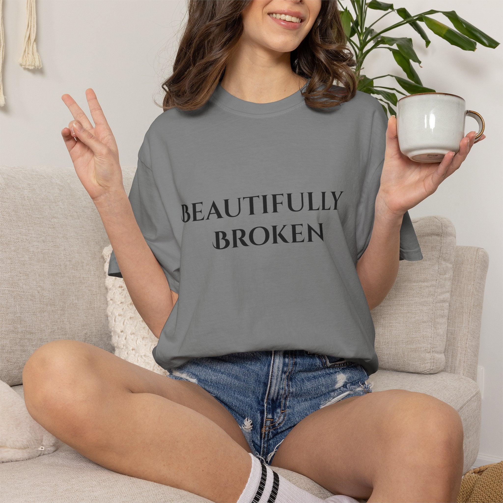 Beautifully Broken T-Shirt — Mental Health & Healing Tee