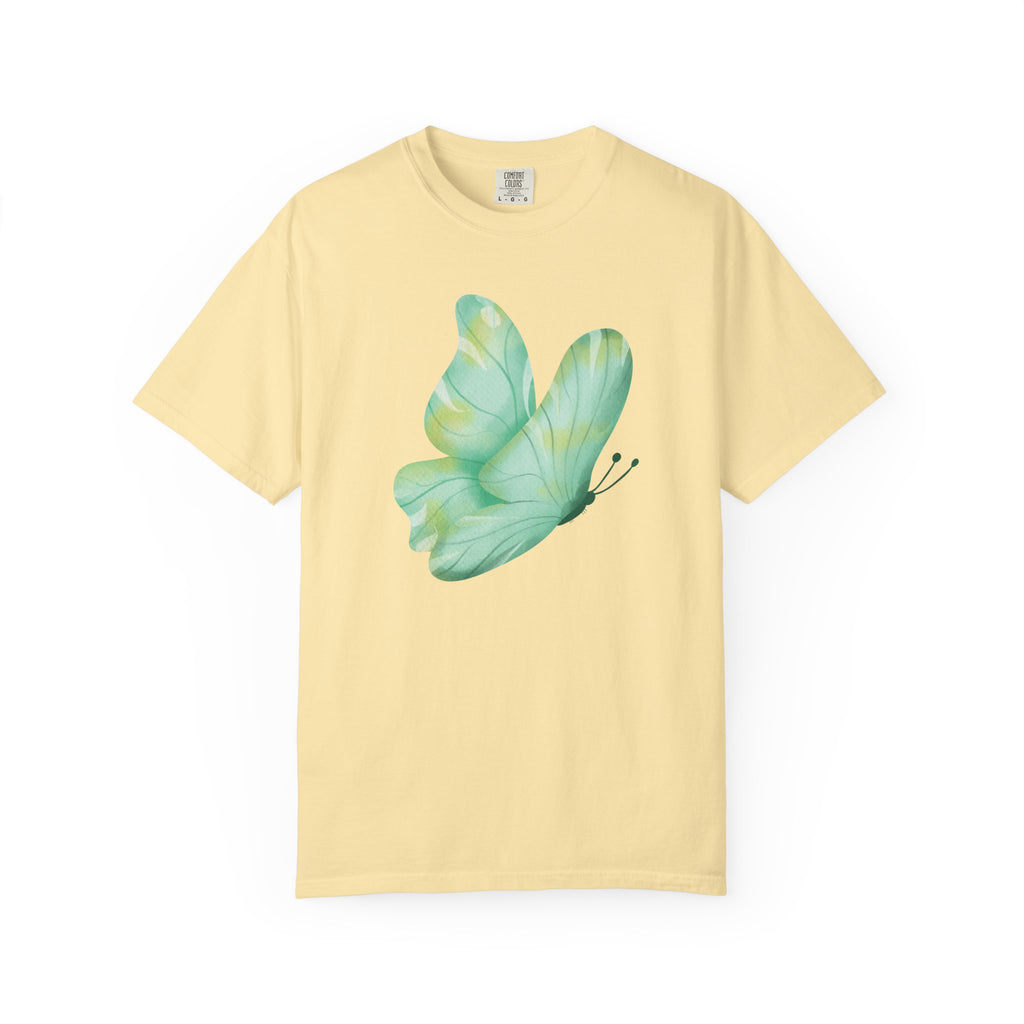 Camiseta Gráfica de Mariposa Acuarela Pastel | Comfort Colors® 1717 | Colección Exclusiva NUCCI™