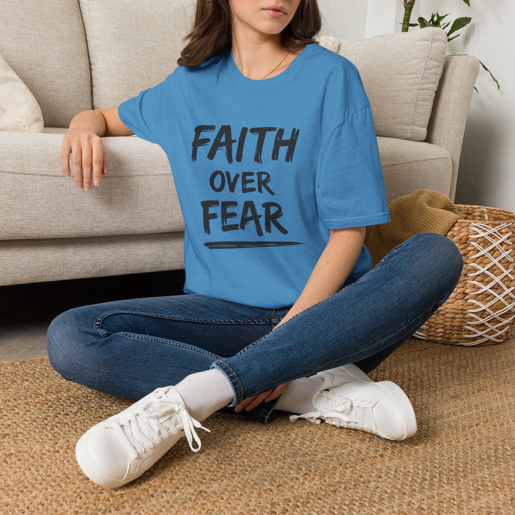 Faith Over Fear T-Shirt | Inspirational Faith Unisex Tee | NUCCI™