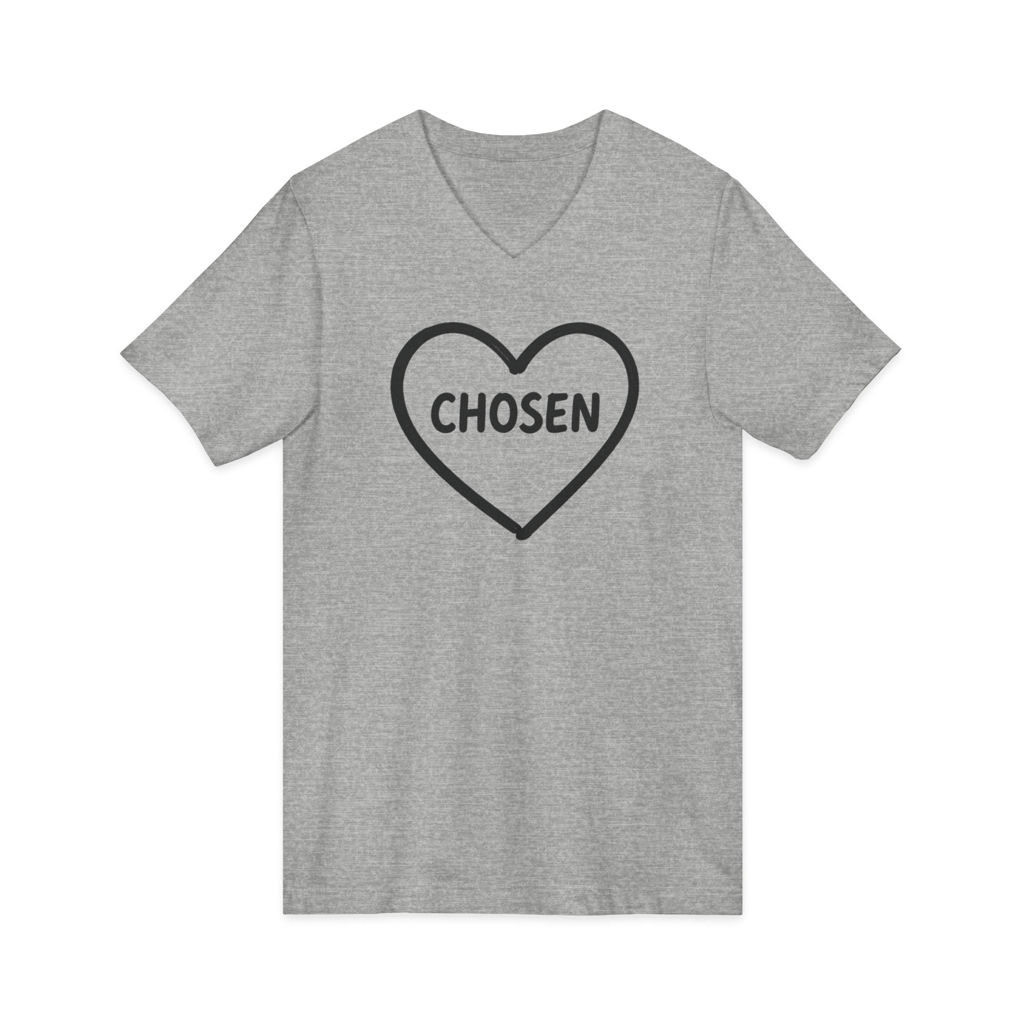 CHOSEN Heart V-Neck Tee